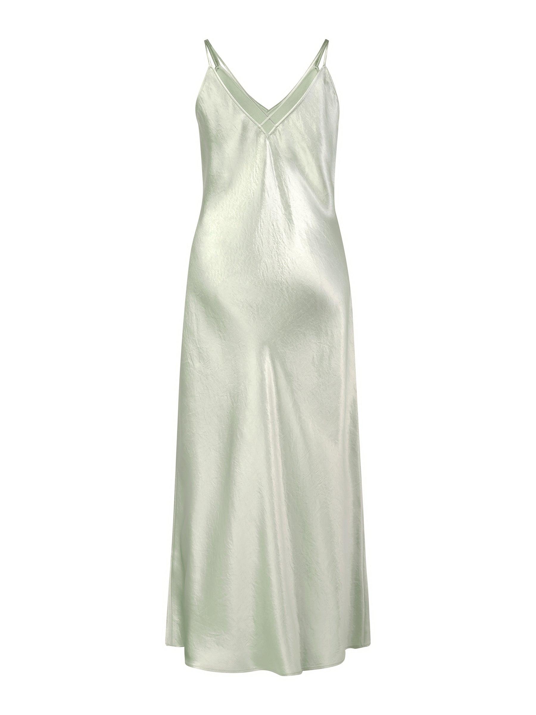 100% Acetate Women Slip Maxi Dress Product Image