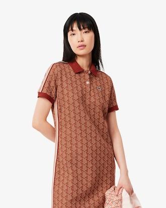 Slim Fit Monogram Jacquard Polo Dress Product Image