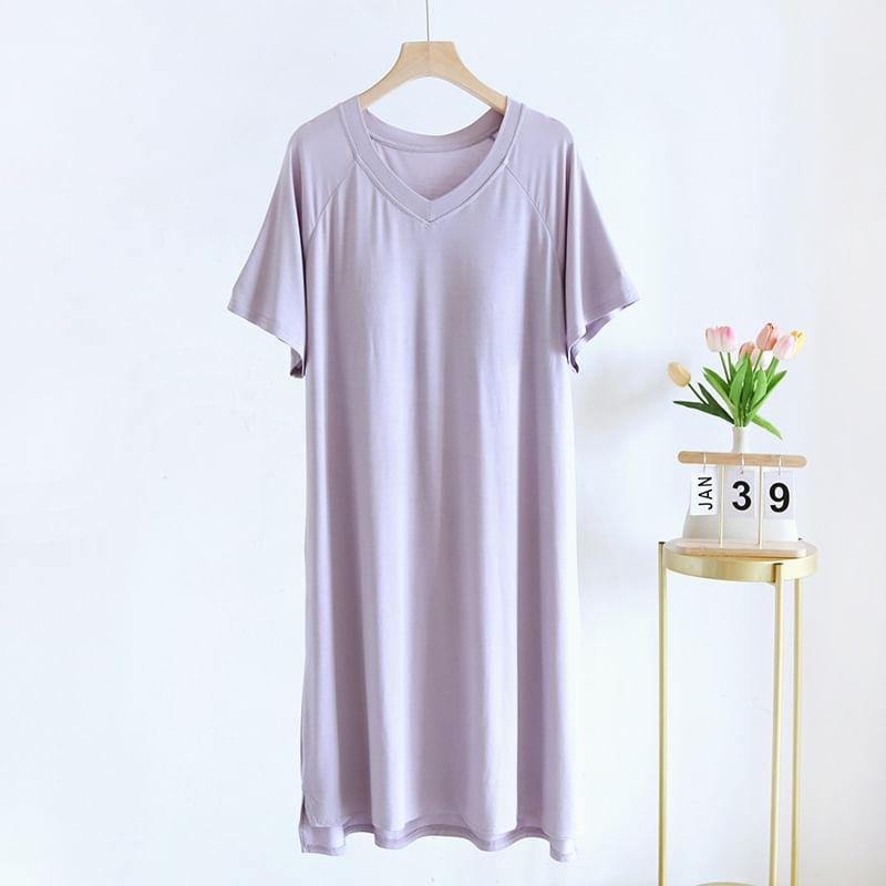 Plain Pajama Dress Product Image
