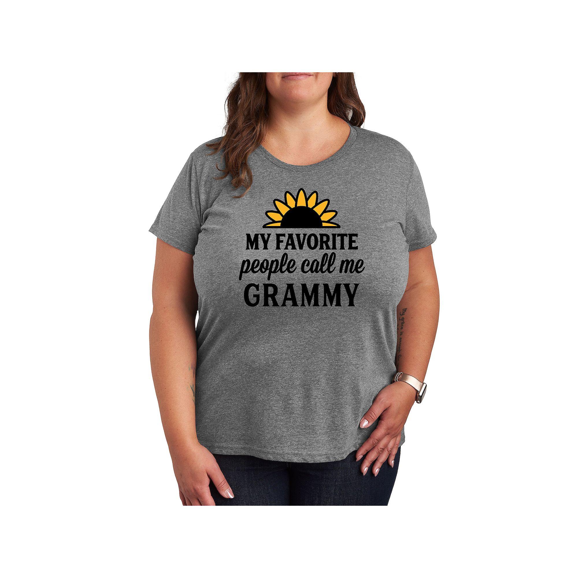 Plus Favorite People Grammy Graphic Tee, Women's,  Product Image
