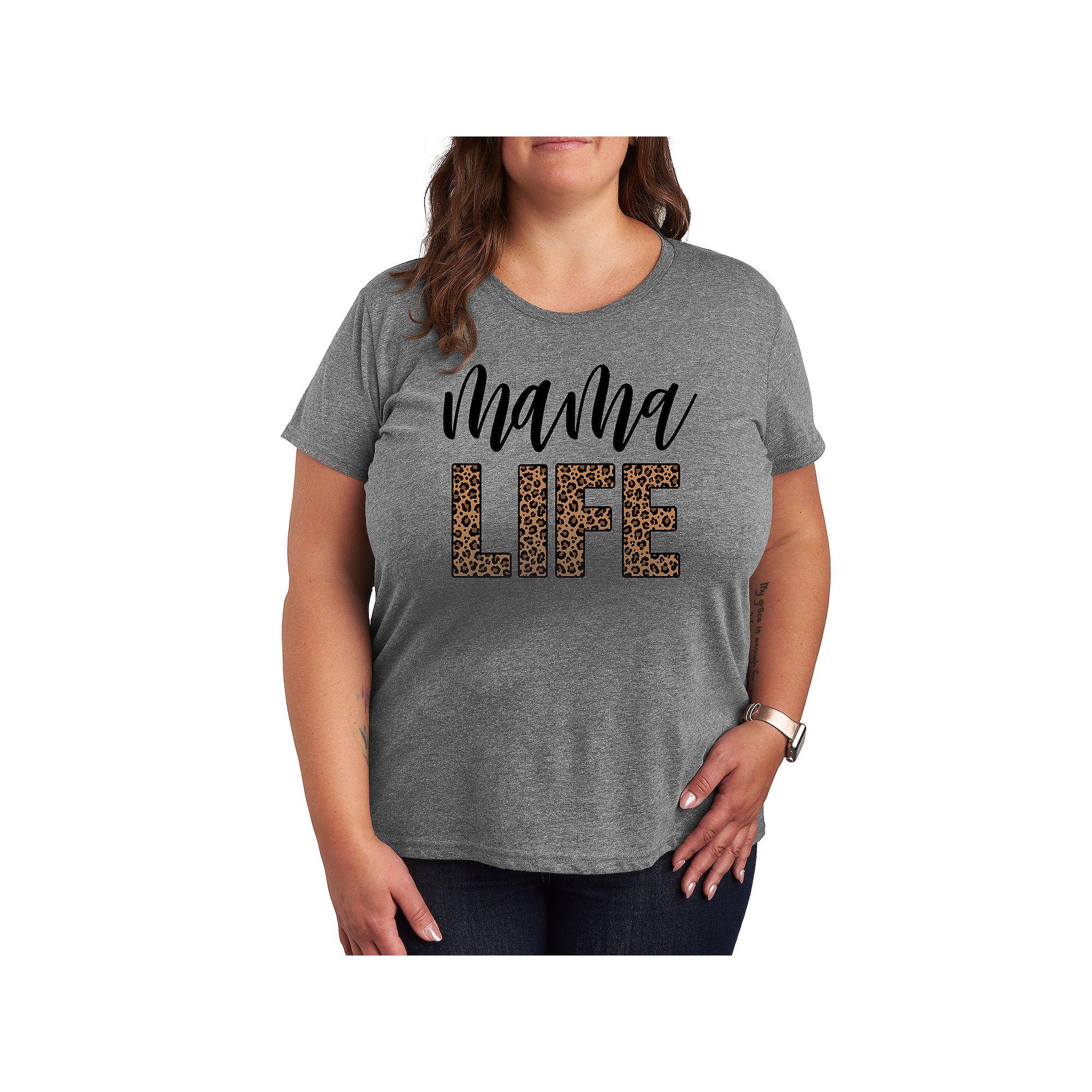 Plus Mama Life Leopard Graphic Tee, Women's,  Product Image