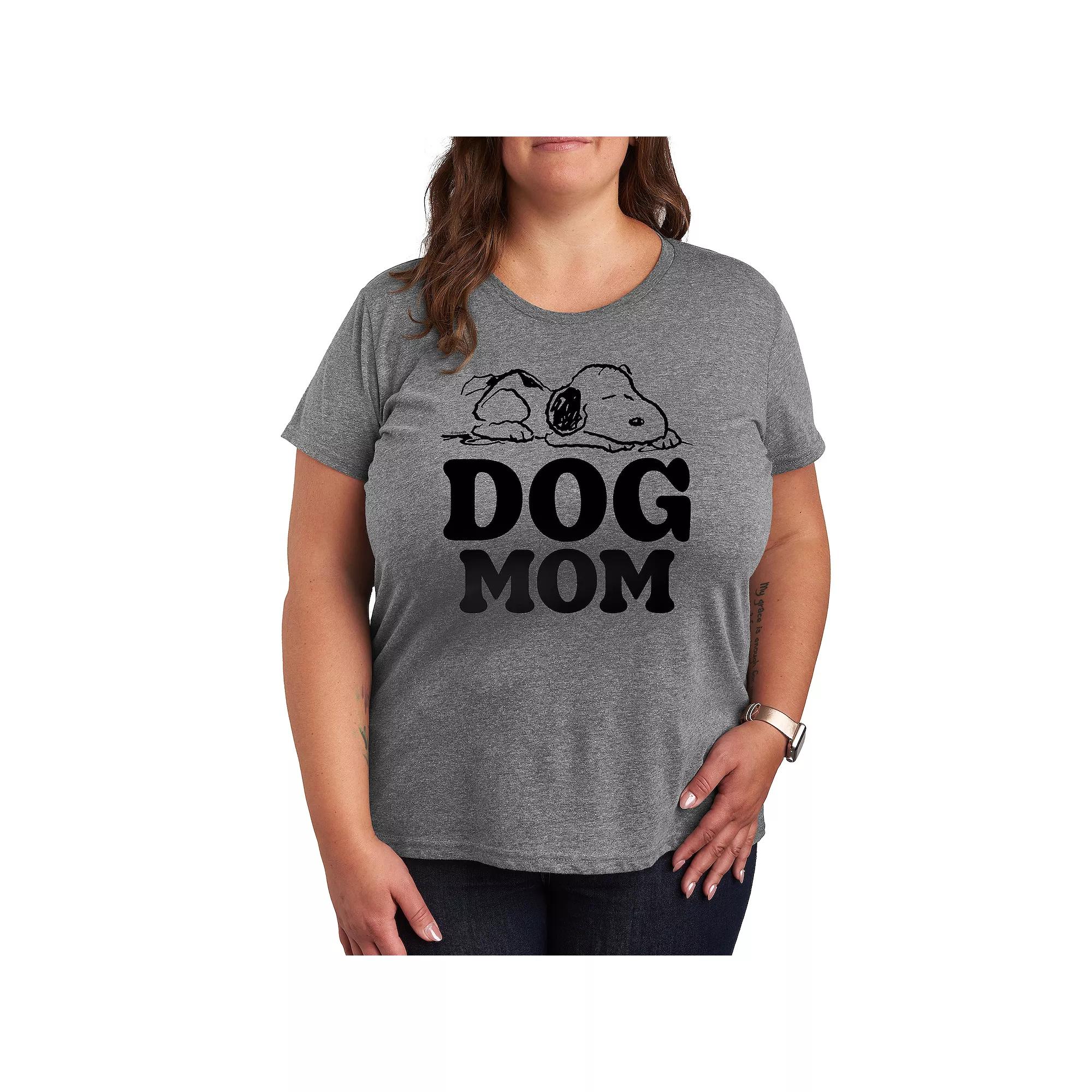 Plus Peanuts Snoopy Dog Mom Graphic Tee, Women's,  Product Image