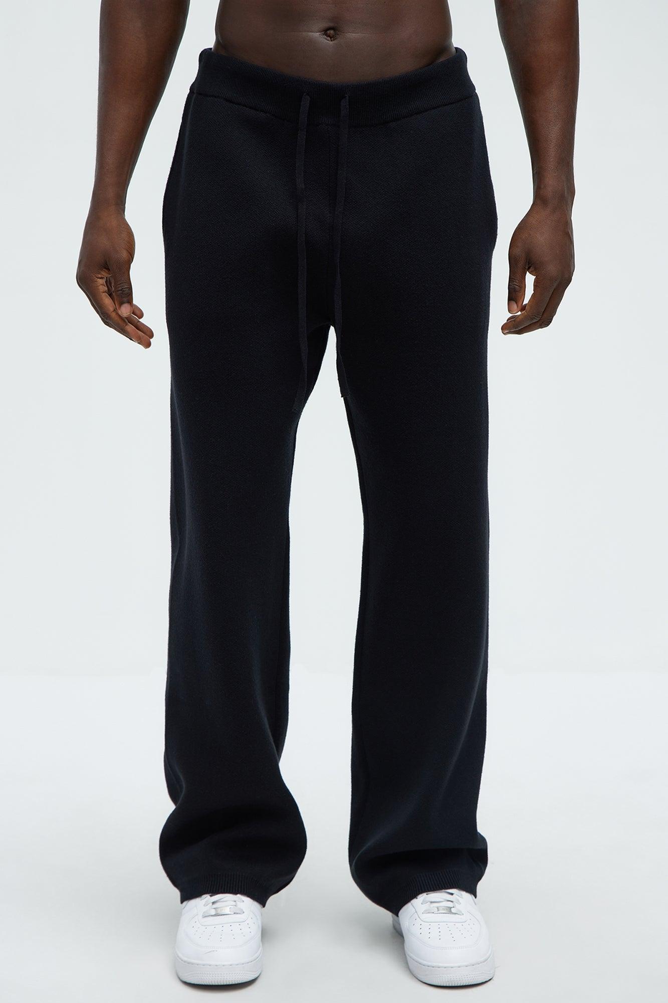 Recline Sweater Knit Sweatpants - Black Product Image