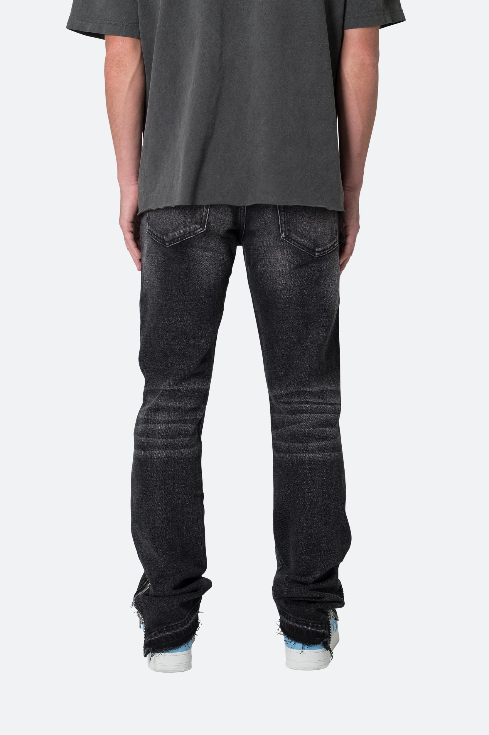 D558 Straight Stripe Denim - Black Product Image