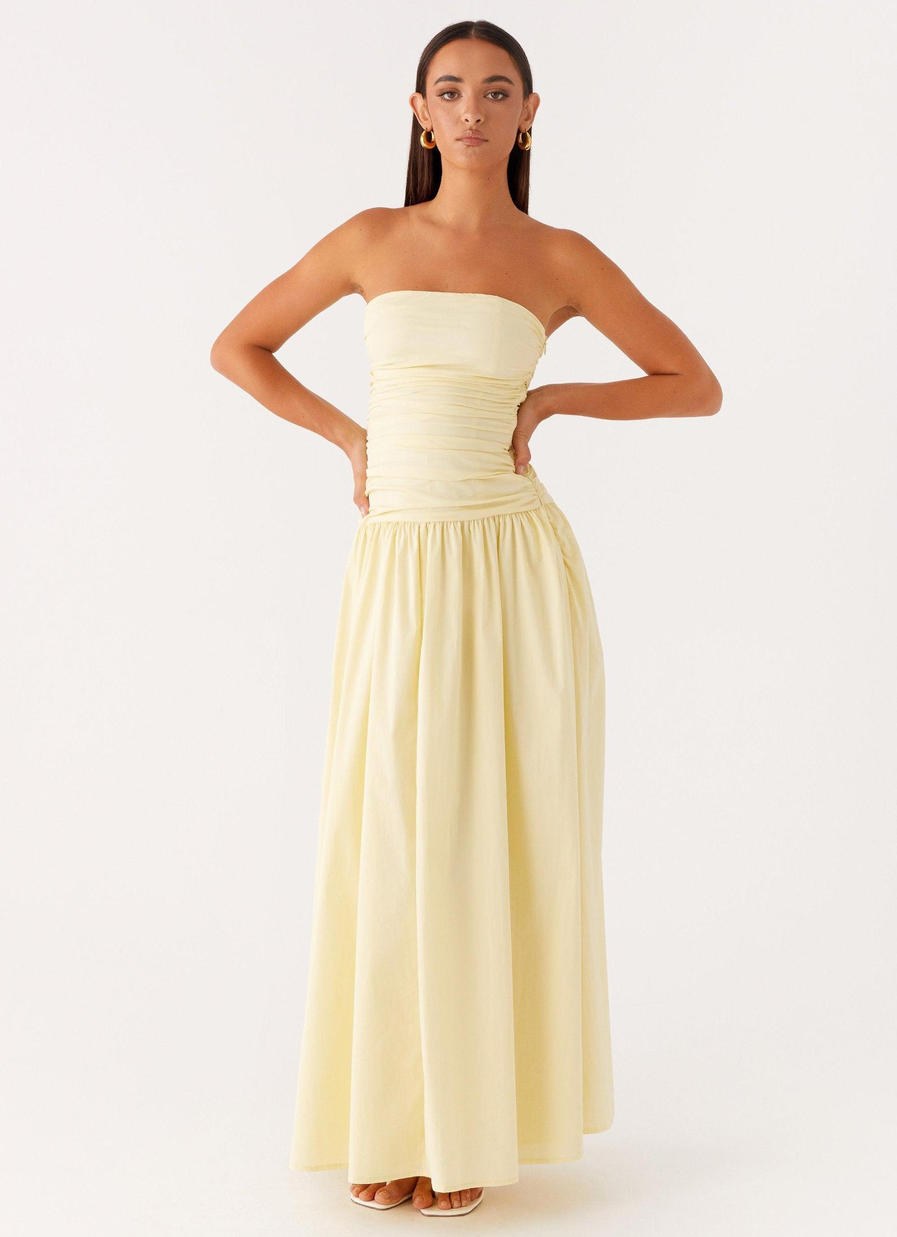 Carmel Maxi Dress - Yellow Product Image