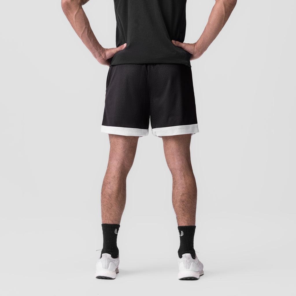 0795. SilverPlus™ Mesh Reversible Short - Black/White Male Product Image