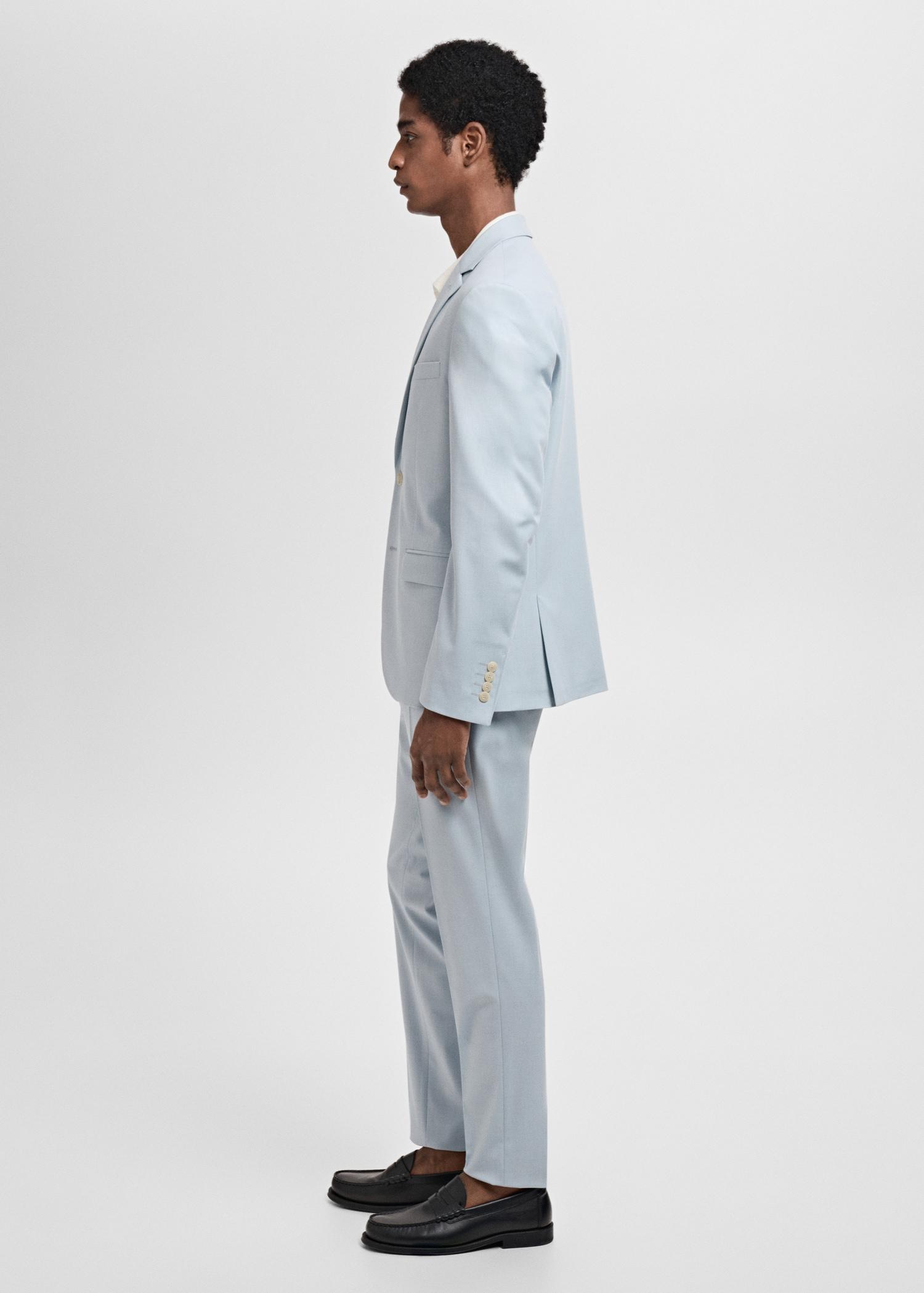 Stretch fabric super slim-fit suit trousers - Men | MANGO USA Product Image