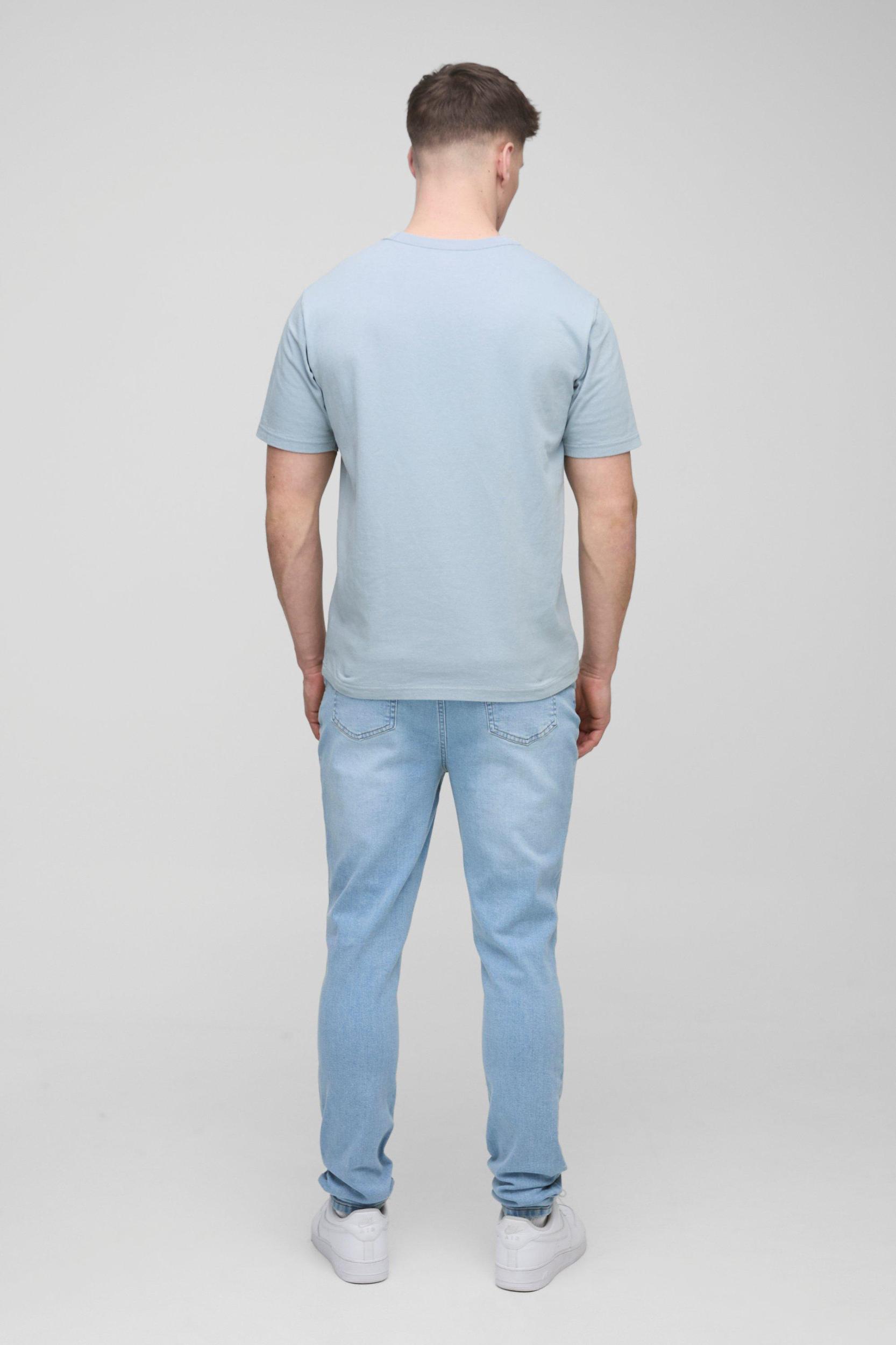 Tall Skinny Ripped Stretch Jeans | boohooMAN USA Product Image