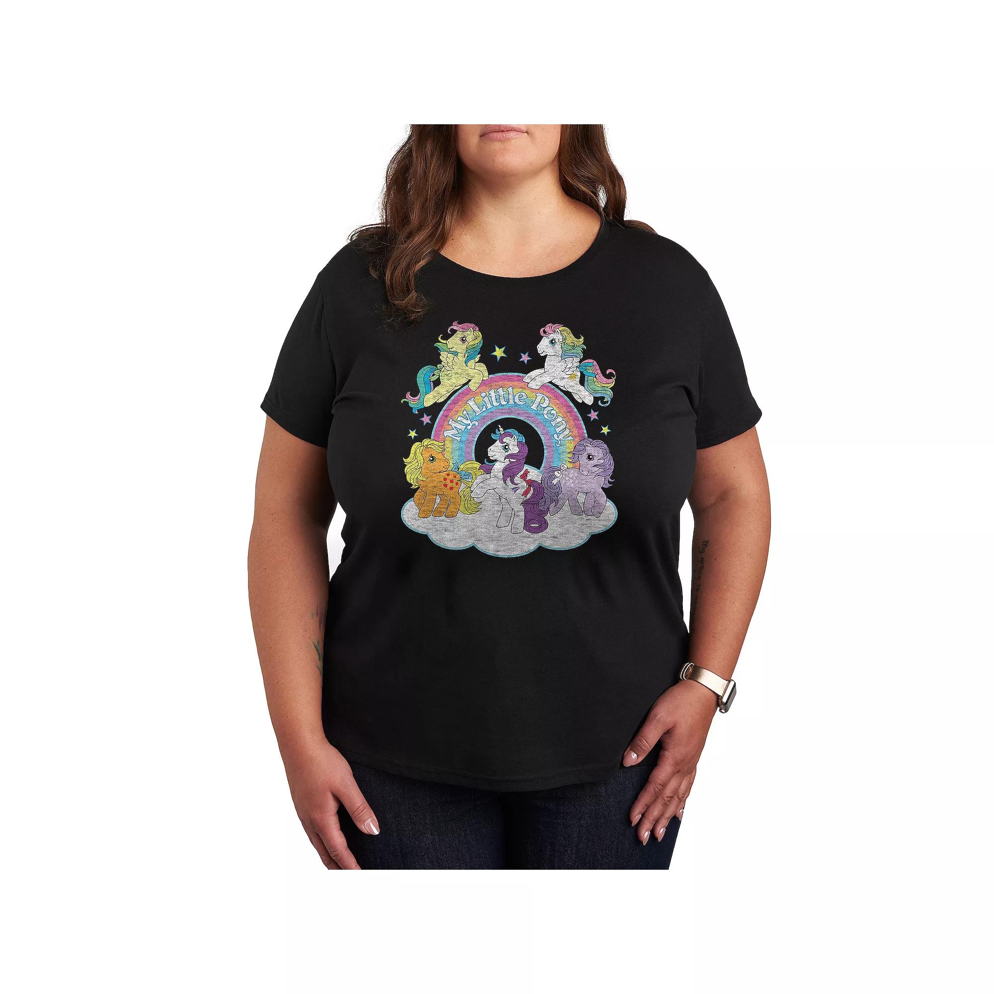 Plus My Little Pony Chatacter Group Graphic Tee, Women's,  Product Image