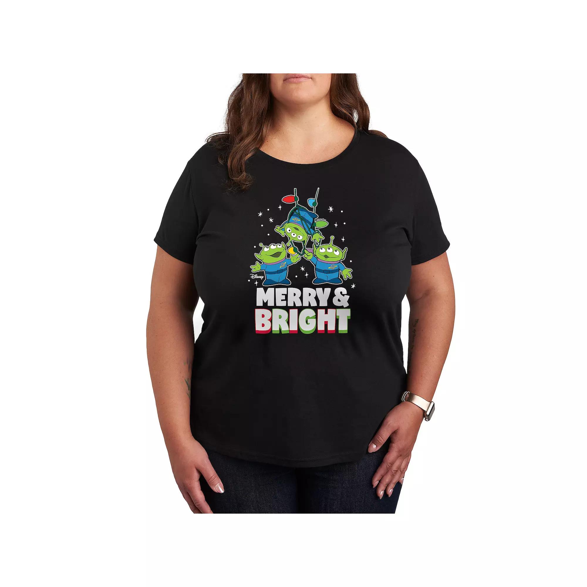 Disney / Pixar's Toy Story Women's Merry And Bright Graphic Tee, Girl's,  Product Image