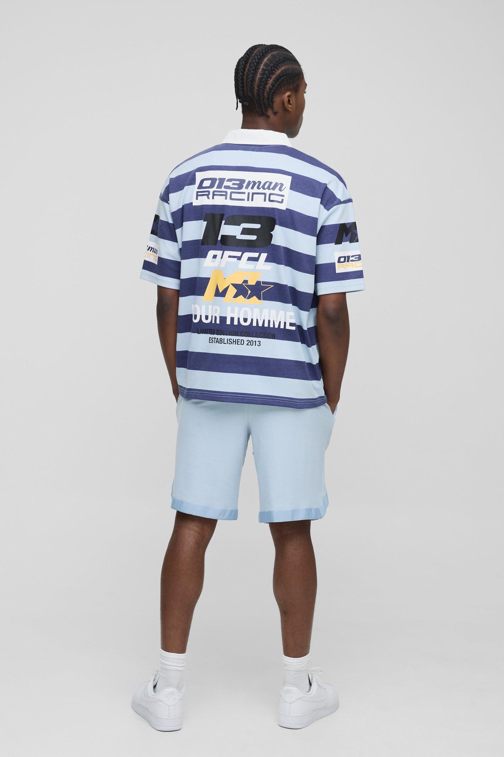 Homme Mid Length Pique Basketball Shorts | boohooMAN USA Product Image