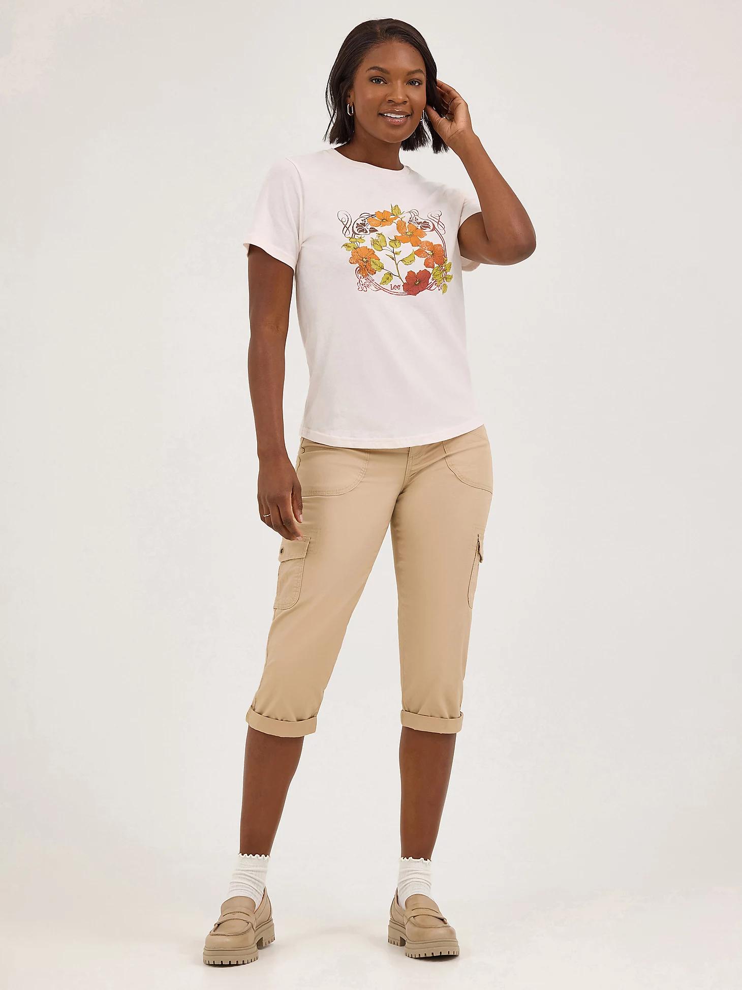 Women's Floral Wreath Graphic Tee | Women's Tops & Tees | Lee® Product Image