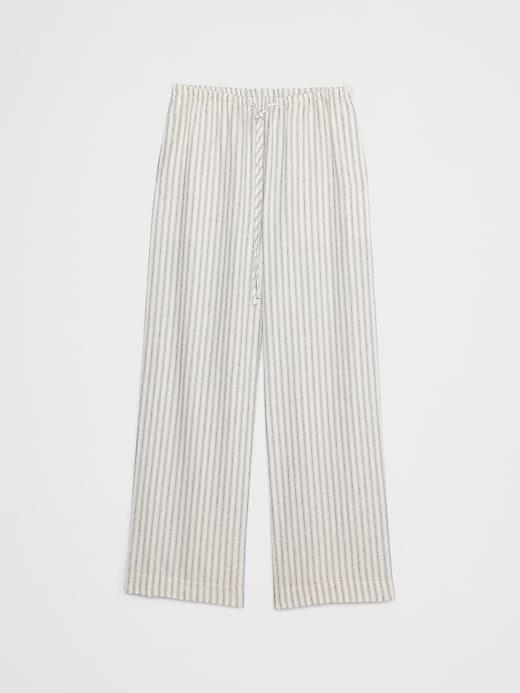 Linen-Blend Drawstring Pull-On Pant Product Image