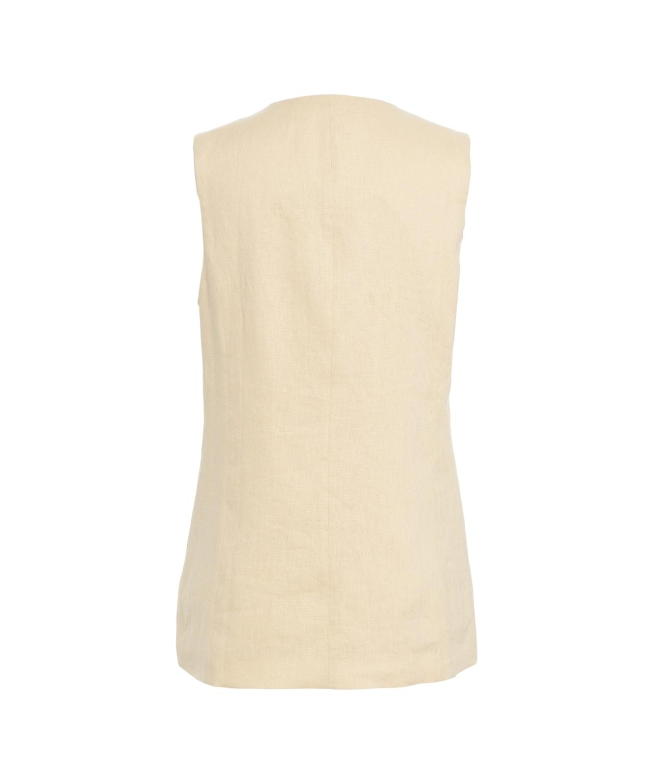 Linen vest with bead embroidery Product Image