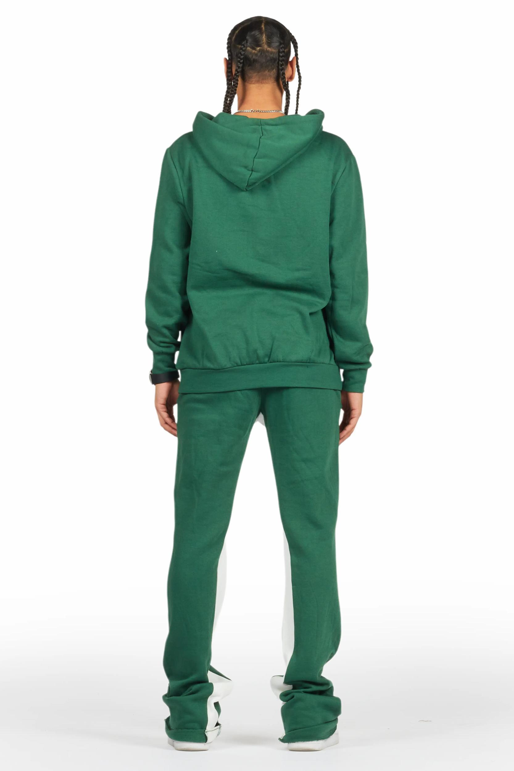 Jaco Green Hoodie Baggy Fit Pant Track Set Male Product Image
