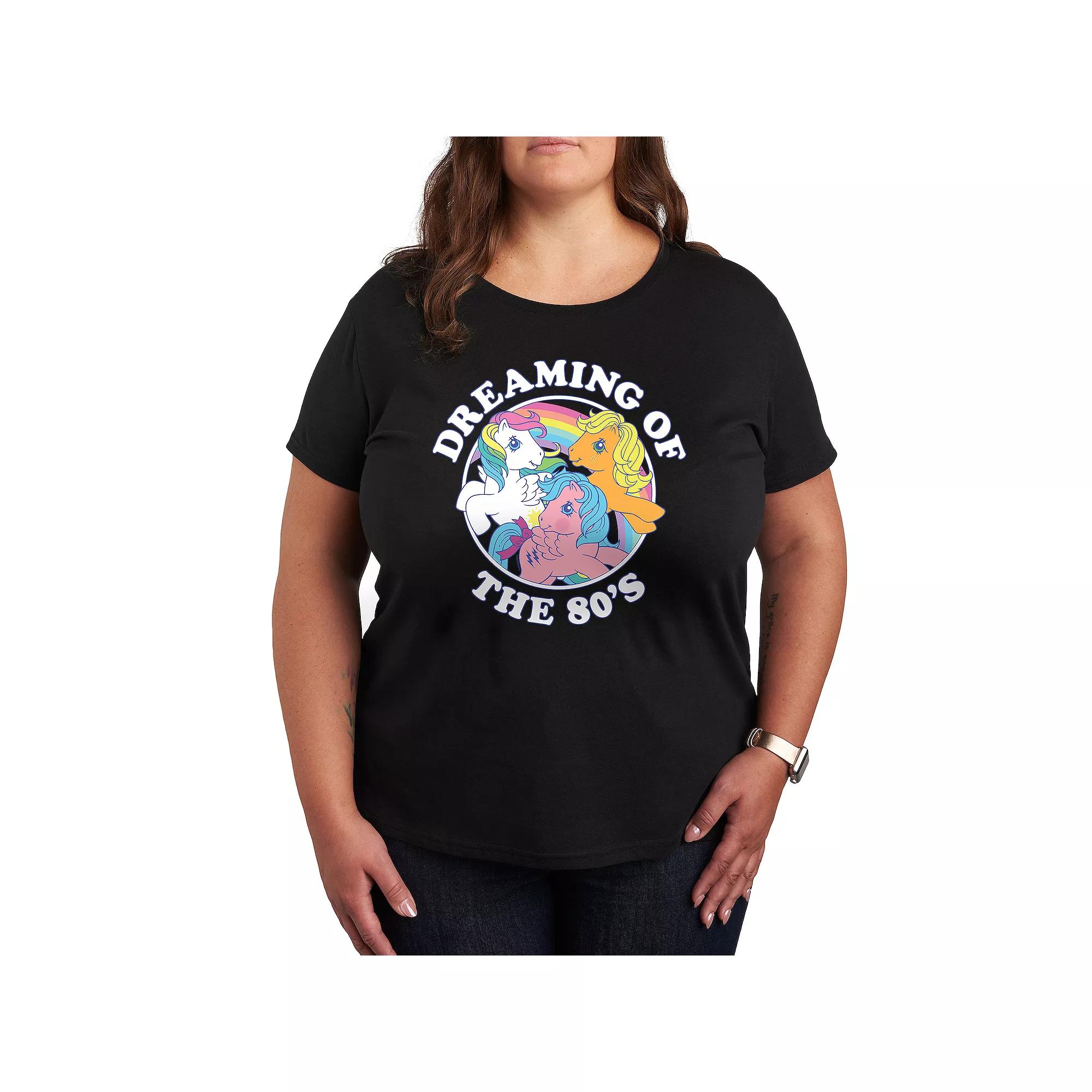 Plus My Little Pony Dreaming Of The 80's Graphic Tee, Women's,  Product Image