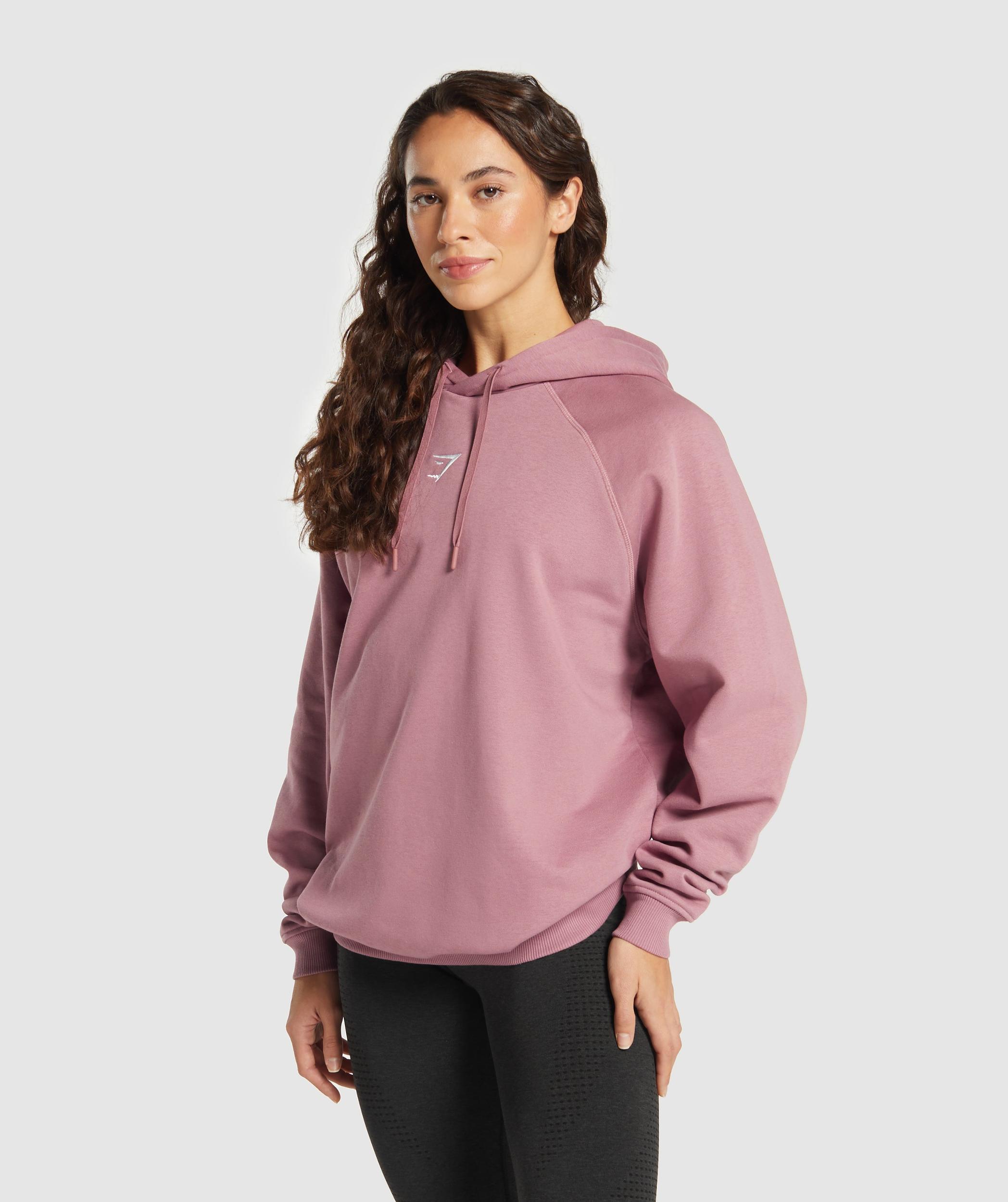 Gymshark Training Oversized Fleece Hoodie - Calm Pink Female Product Image
