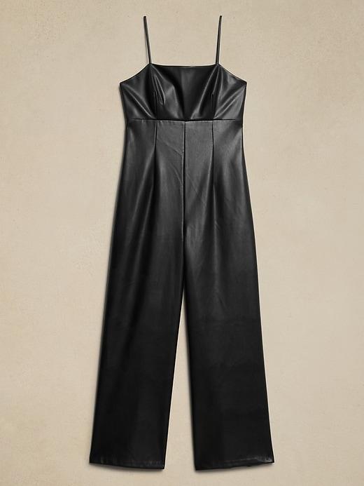 Vegan Leather Jumpsuit Product Image