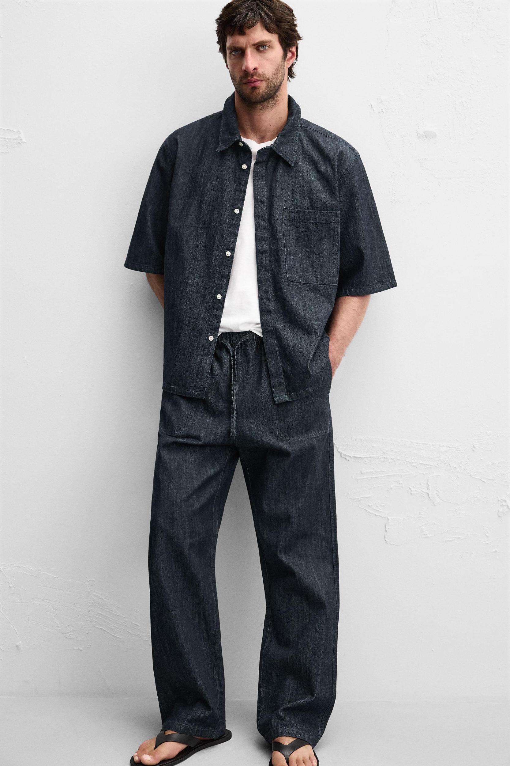 RELAXED FIT DENIM SHIRT Product Image