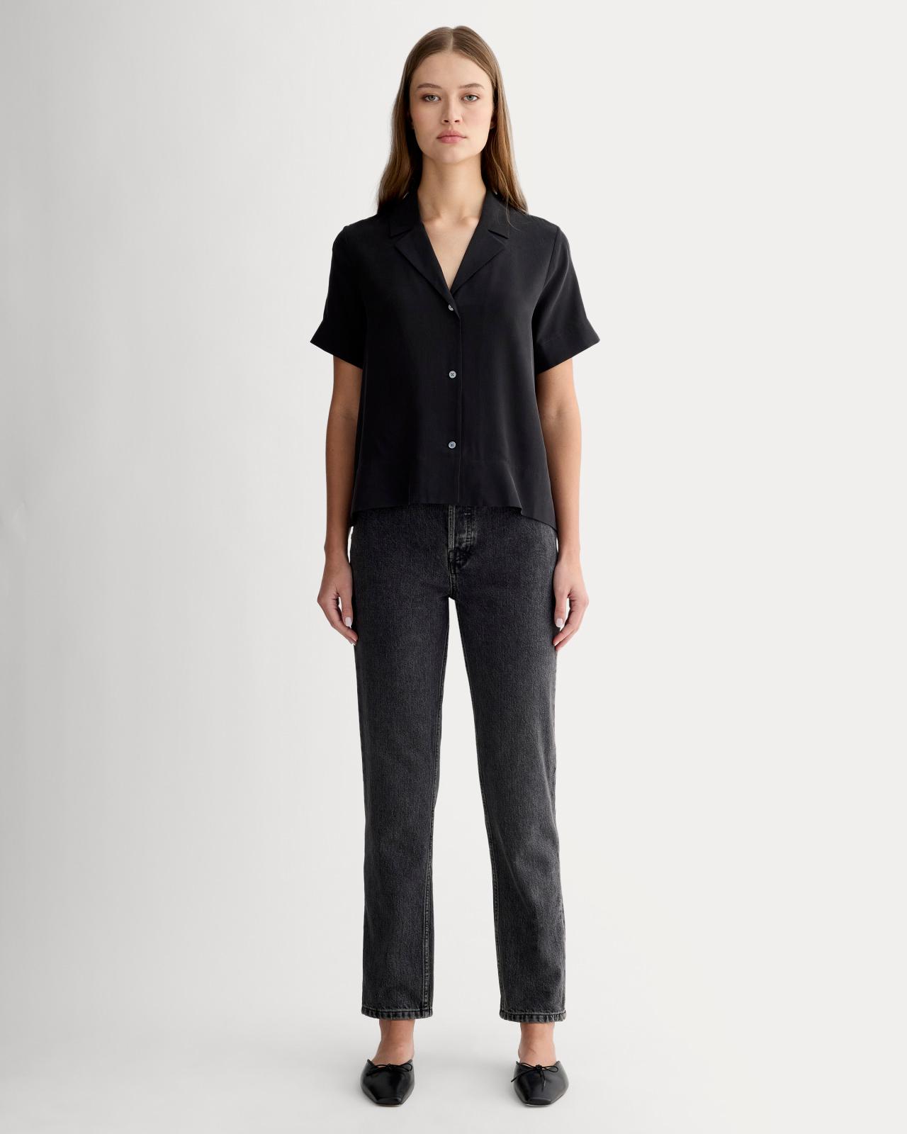 Womens Notch Shirt in Washable Silk by Everlane Product Image