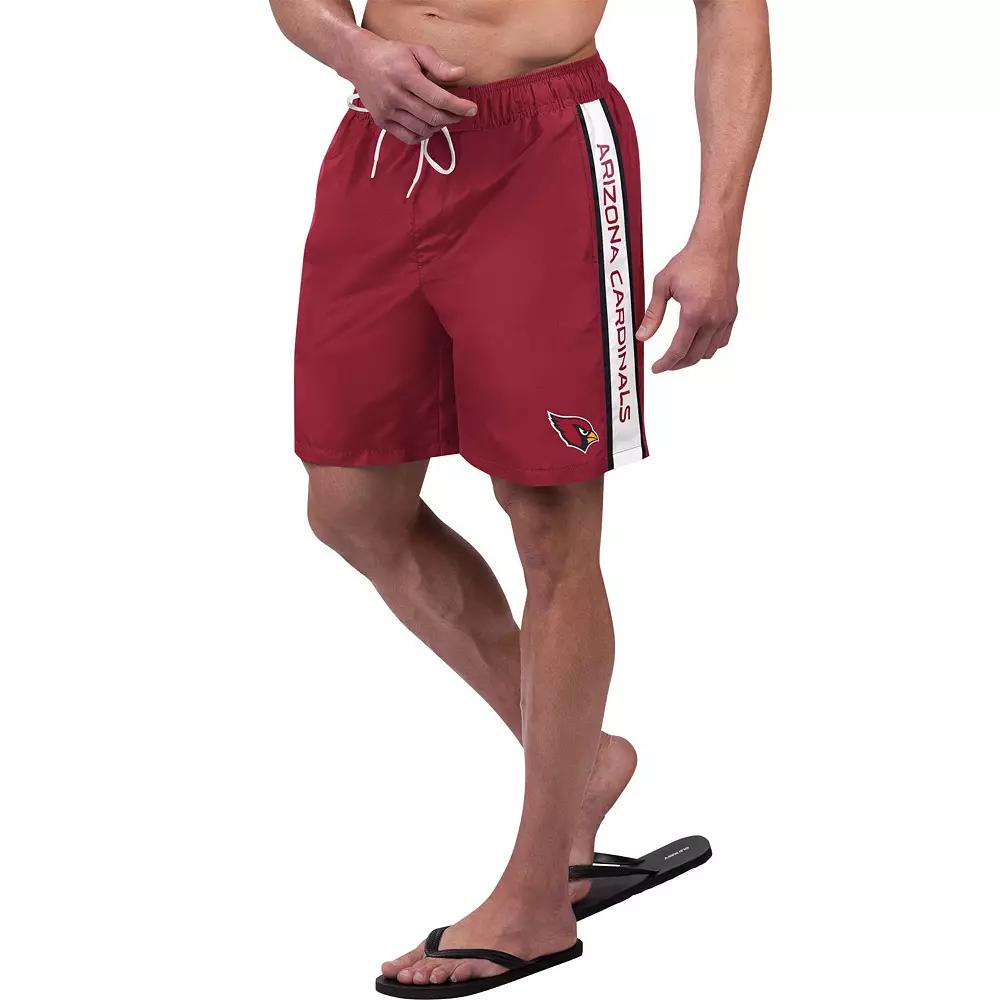 Men's G-III Sports by Carl Banks Cardinal Arizona Cardinals Streamline Volley Swim Shorts,  Product Image
