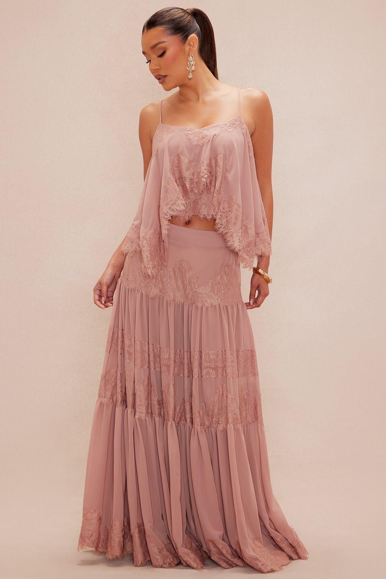 Odette Lace Cami - Mocha Product Image