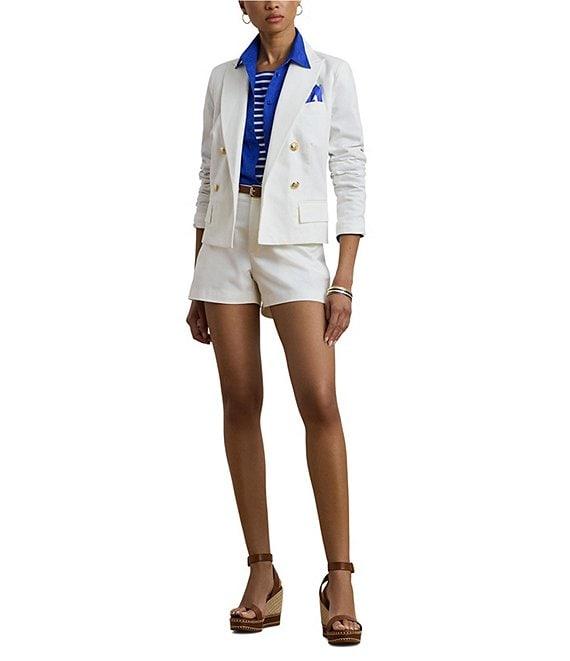 Lauren Ralph Lauren Stretch Cotton Canvas High Rise Short Product Image