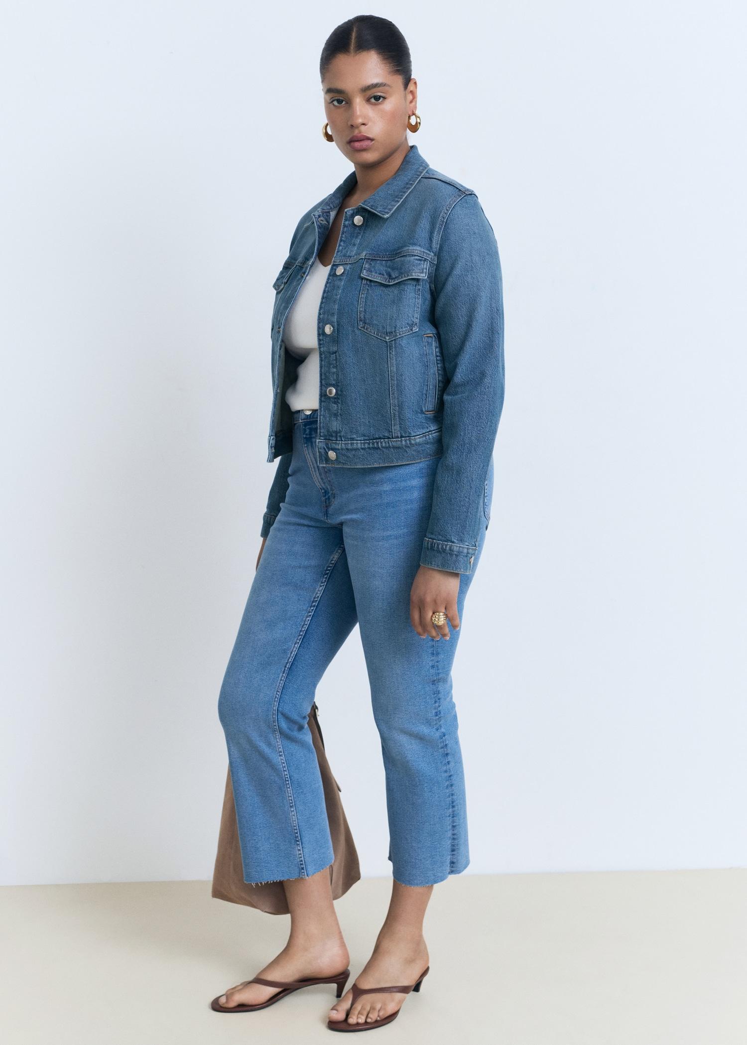 Pockets denim jacket - Women | MANGO USA Product Image