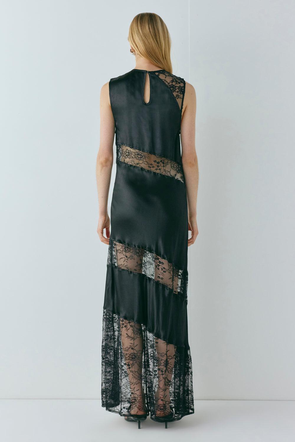 Dorit Lace Maxi Dress Black Product Image