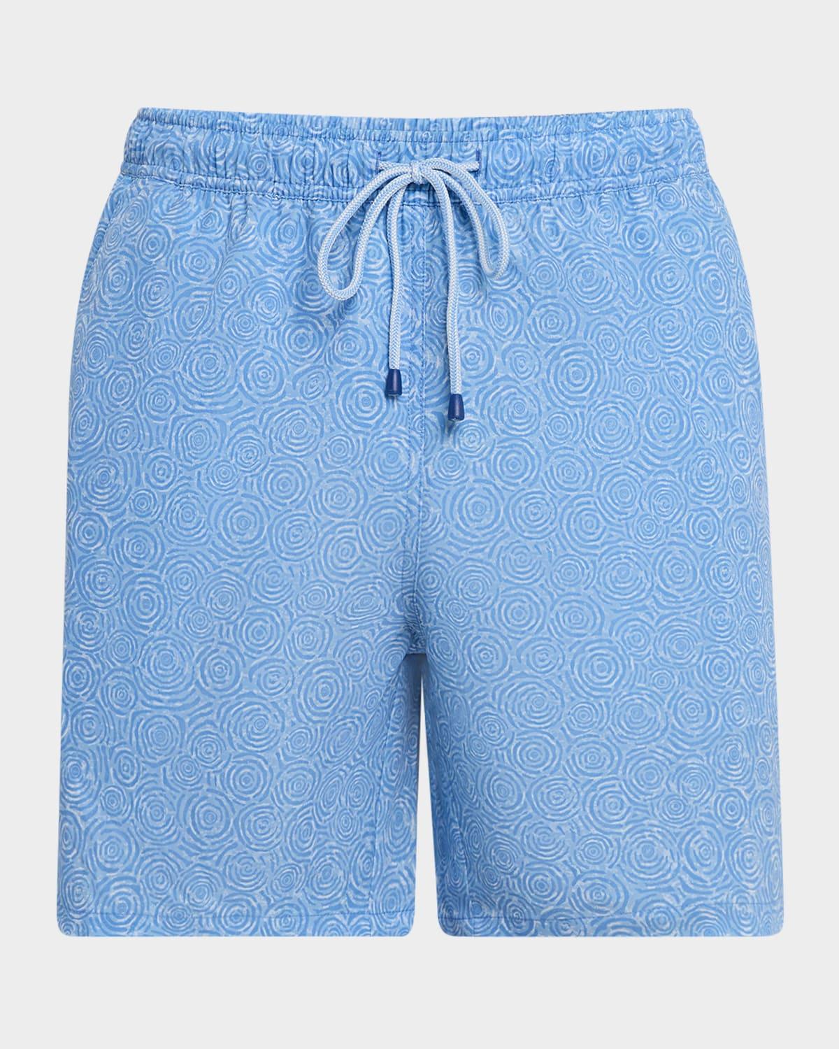 Men's Ripple Effect Swim Trunks, 7" Inseam Product Image