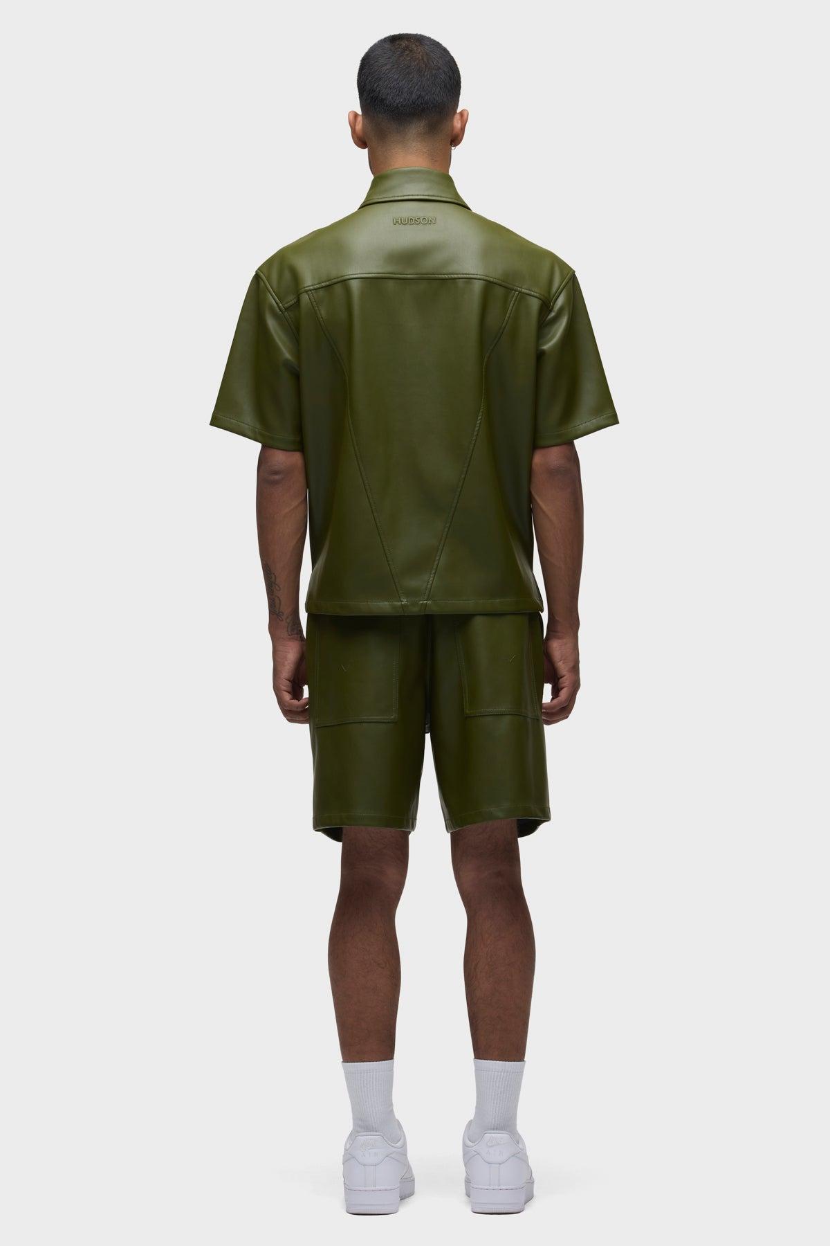 Vegan Short Sleeve Zip Shirt Male Product Image