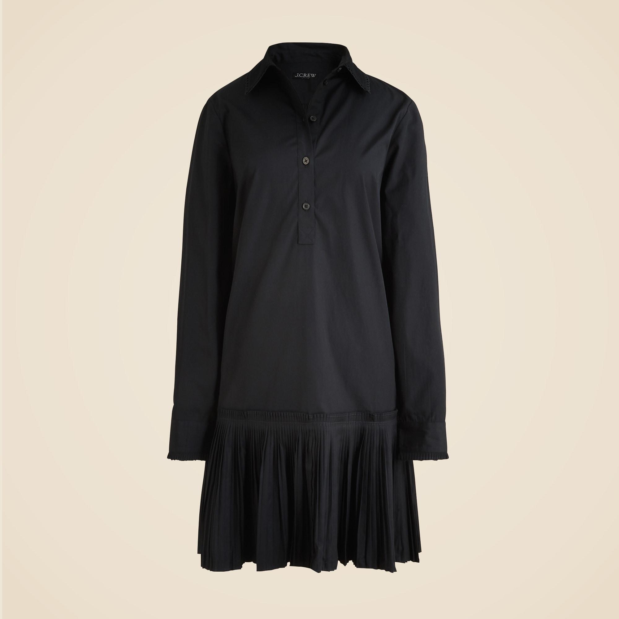 Amelia long-sleeve shirtdress in cotton poplin Product Image