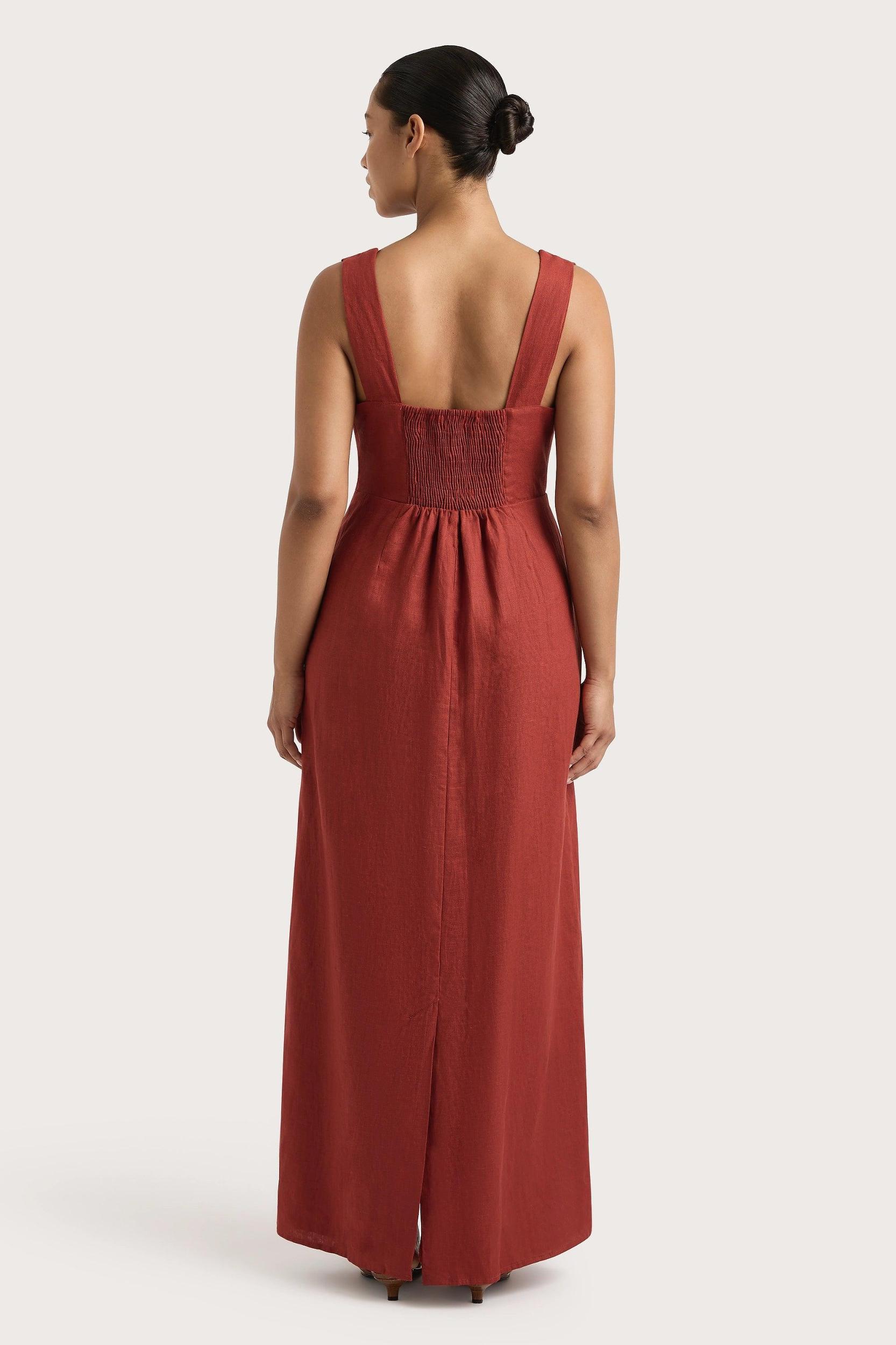 Lais Midi Dress Garnet - Final Sale Product Image