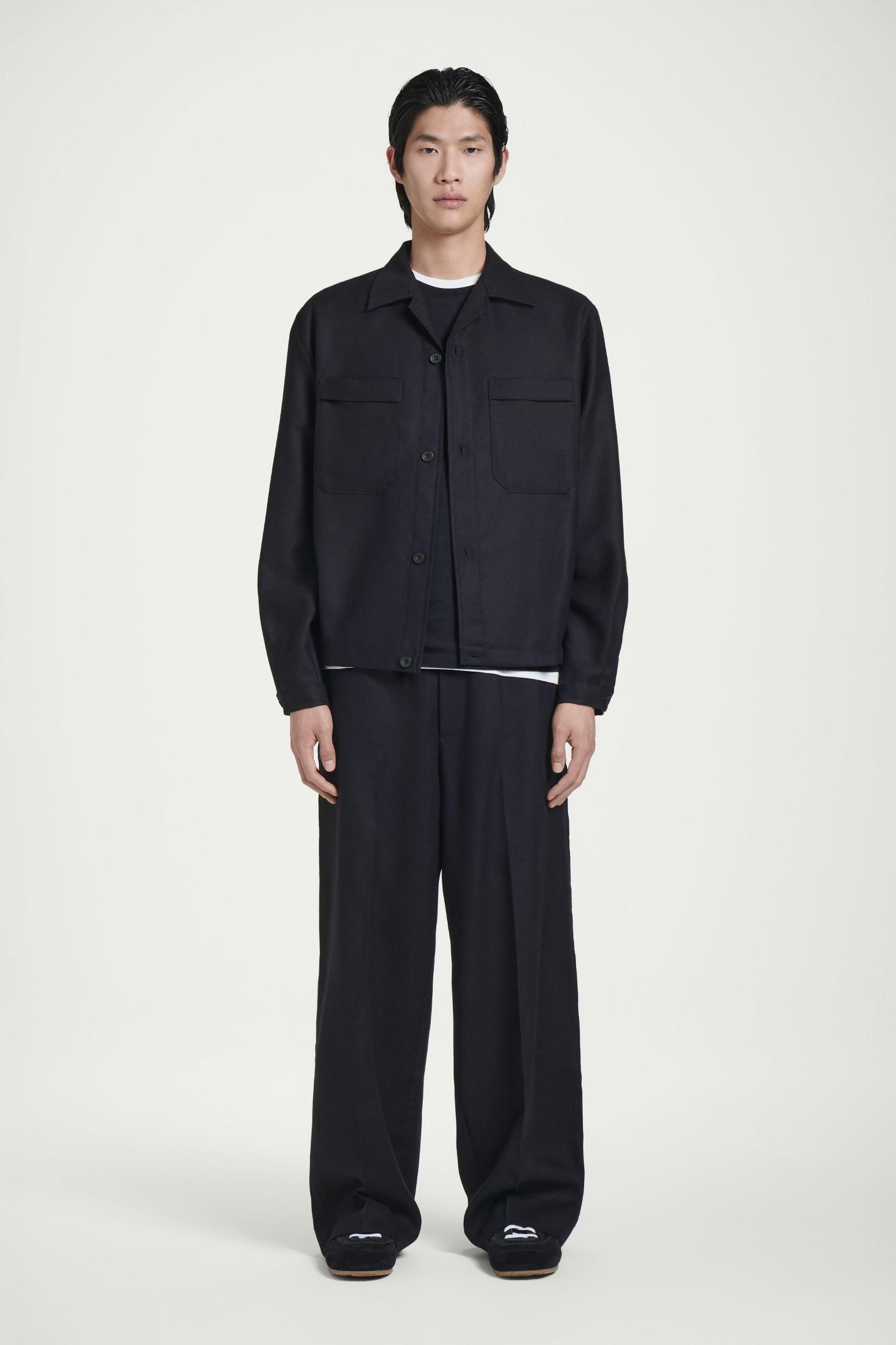 WOOL-FLANNEL OVERSHIRT Product Image