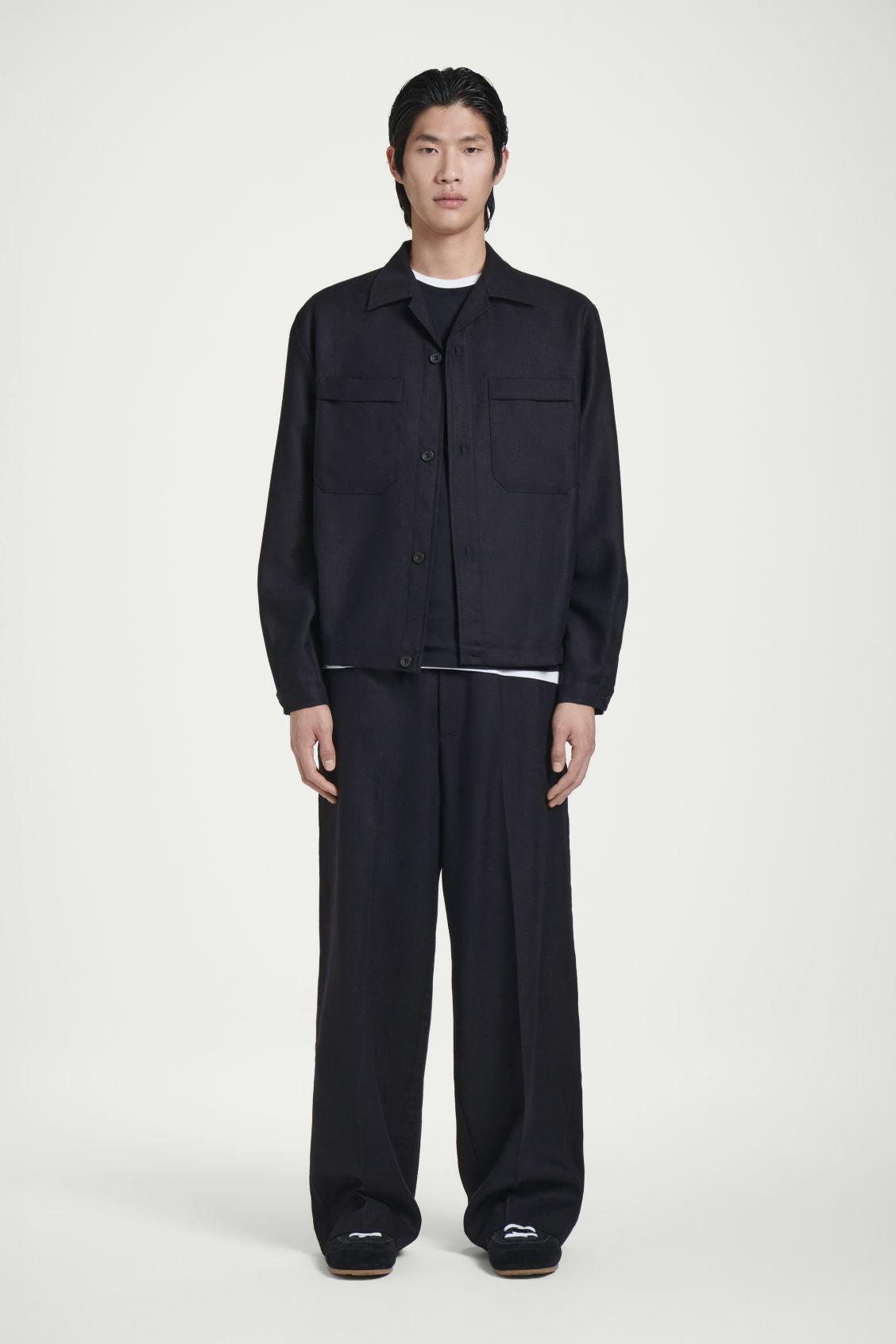 WOOL-FLANNEL OVERSHIRT Product Image