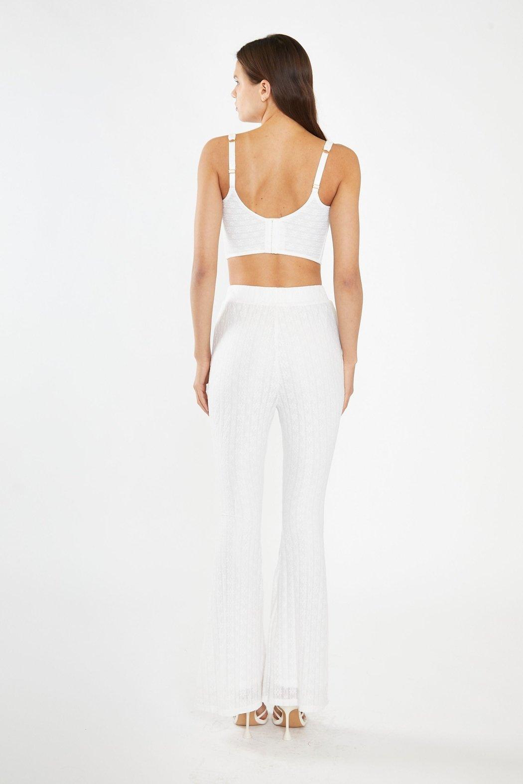 White Lace Pants Product Image