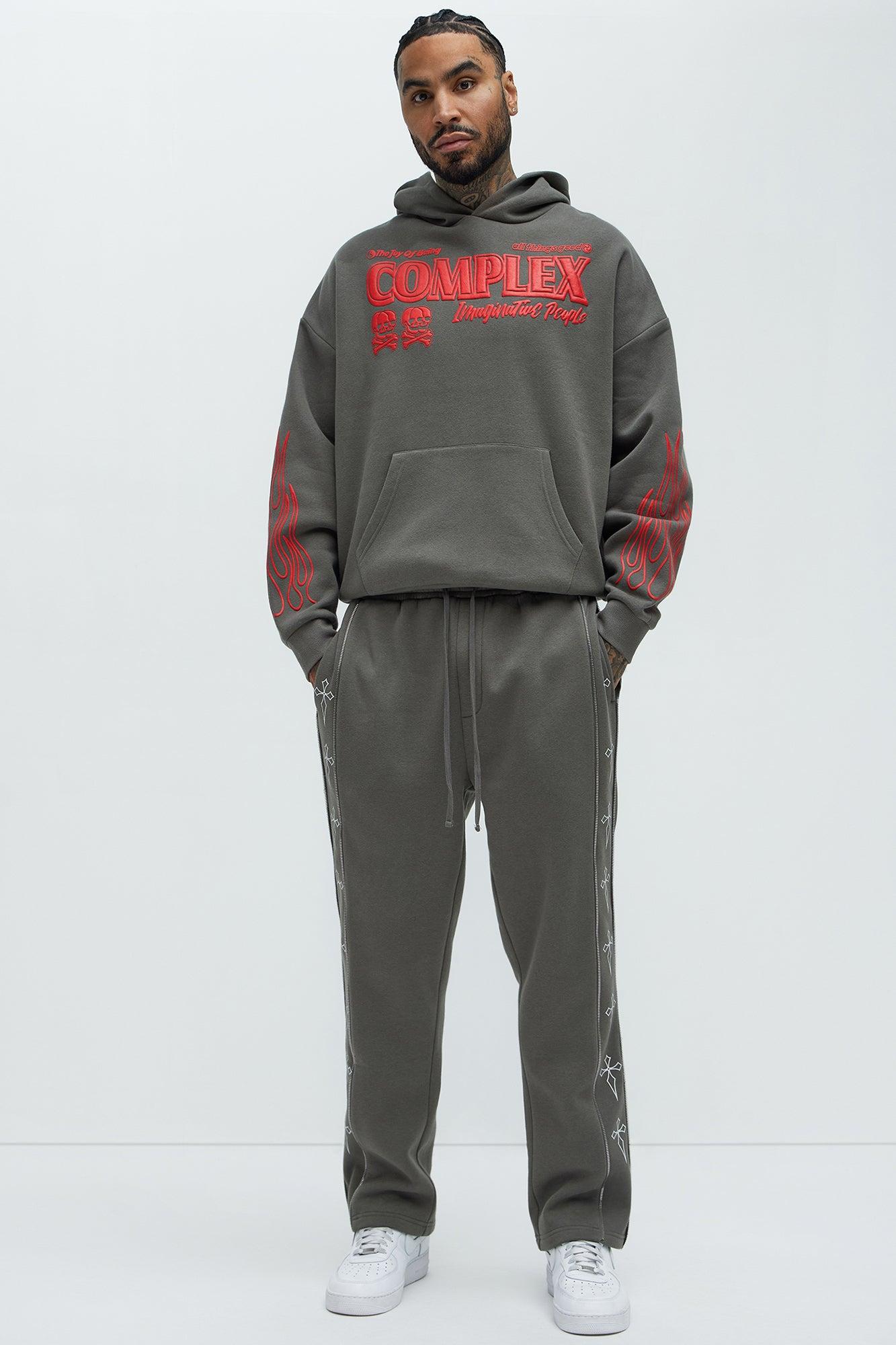 Tyson Imaginative Joy Oversized Hoodie - Grey Product Image