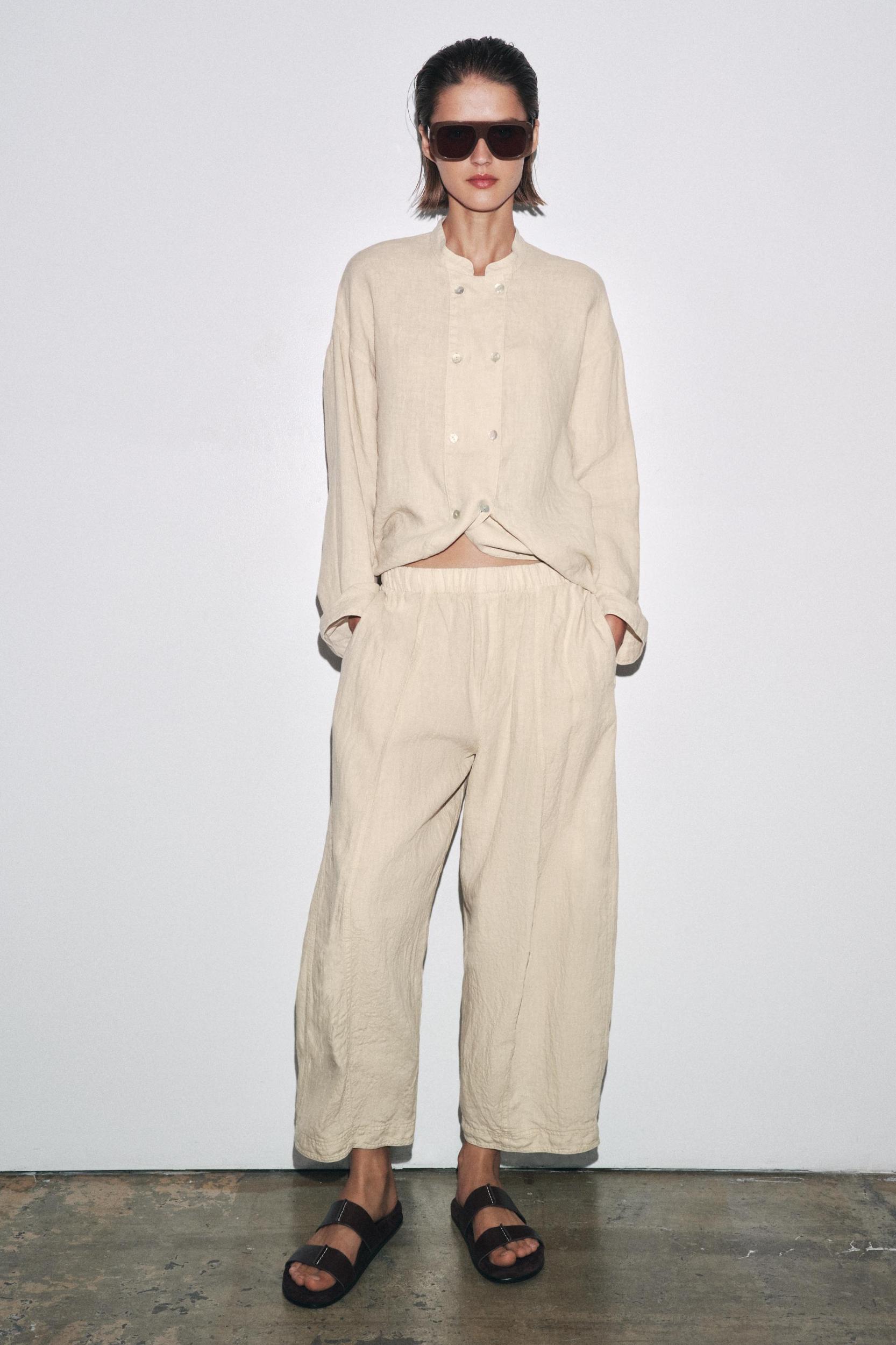 ZW COLLECTION LINEN PANTS Product Image