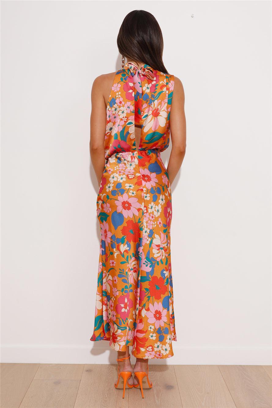 Magical Vibes Maxi Dress Orange Product Image