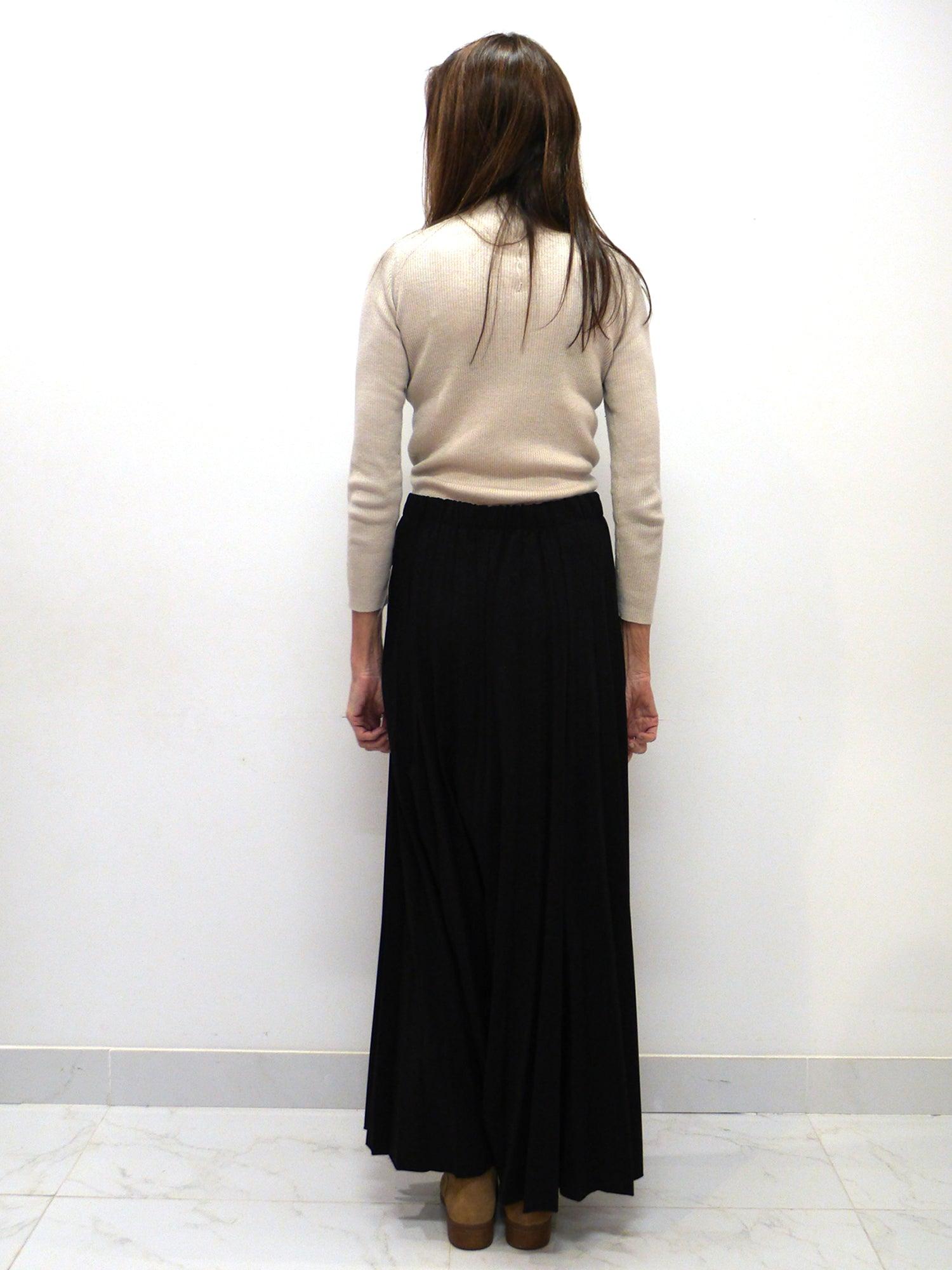 Sam Fashion Pleated Suiting Fabric Skirt Product Image