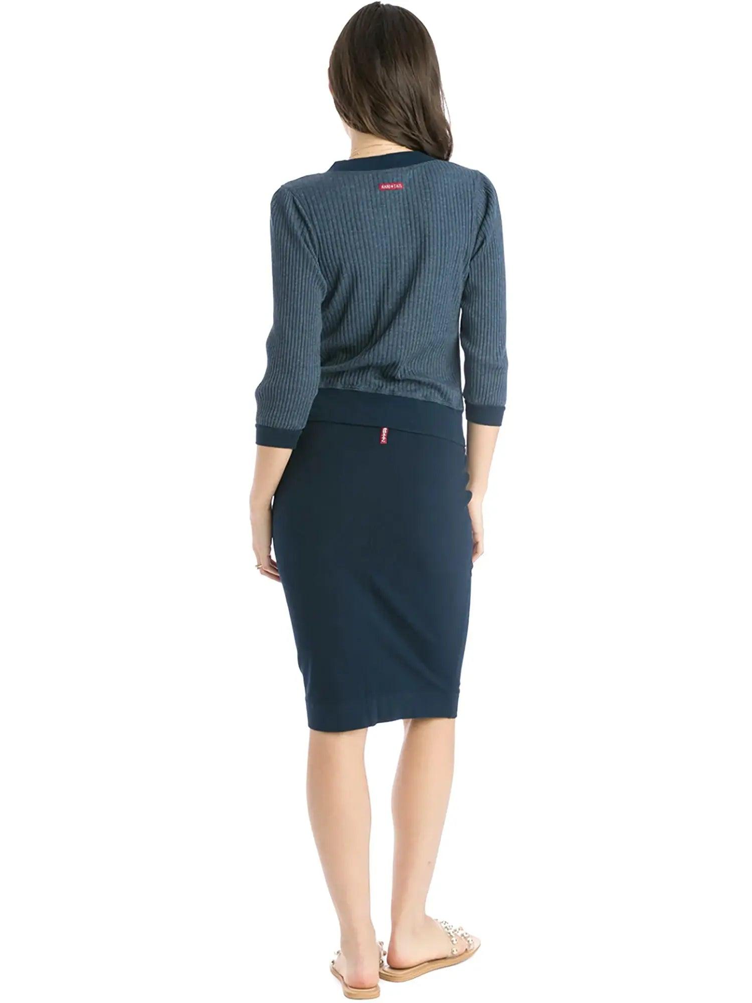 Hard Tail Wide Cut Cotton Pencil Skirt W-525 Product Image