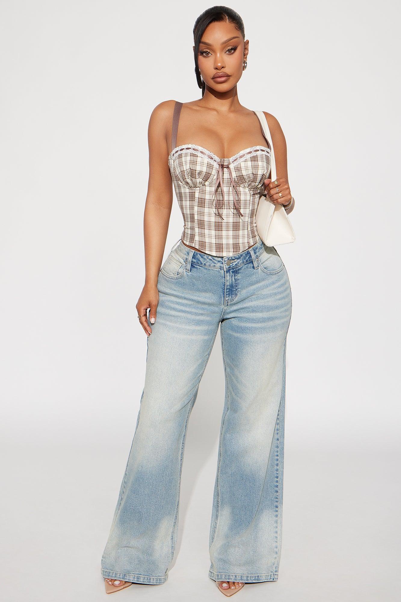 Never Not Cute Plaid Cami Top - Brown Combo Female Product Image