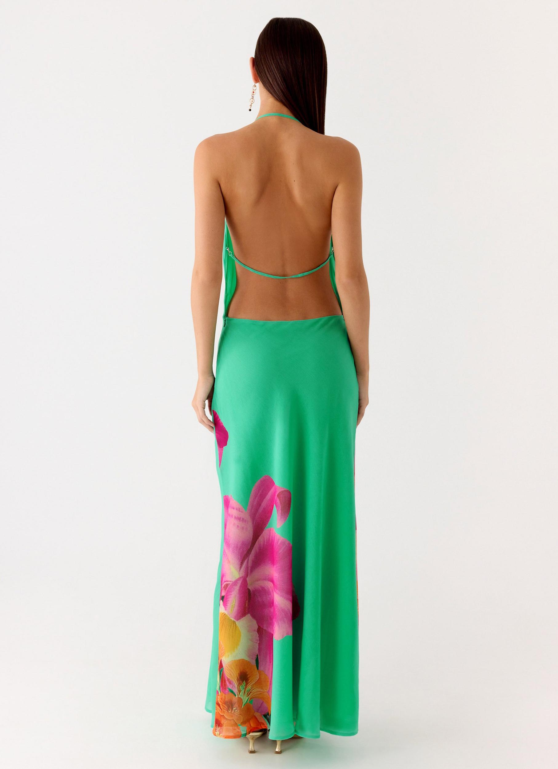 Morning Crush Cowl Maxi Dress - Jungle Bloom Product Image