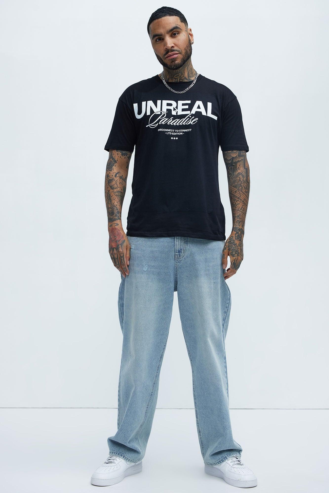 Unreal Paradise Short Sleeve Tee - Black Product Image