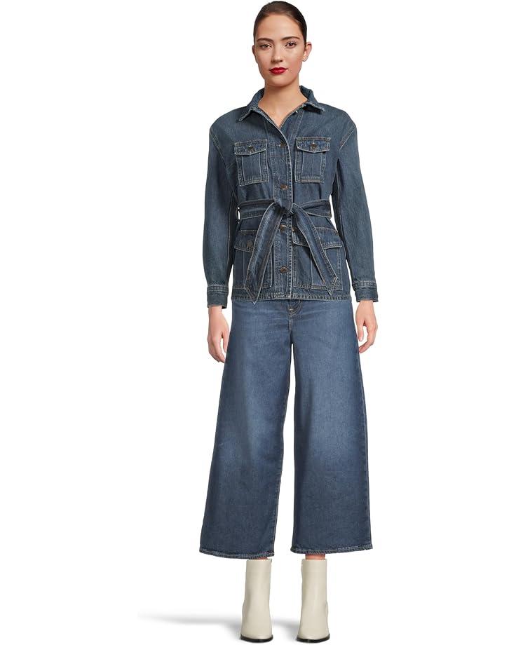 Women's Lauren Ralph Lauren High-rise Wide-leg Cropped Jeans Product Image