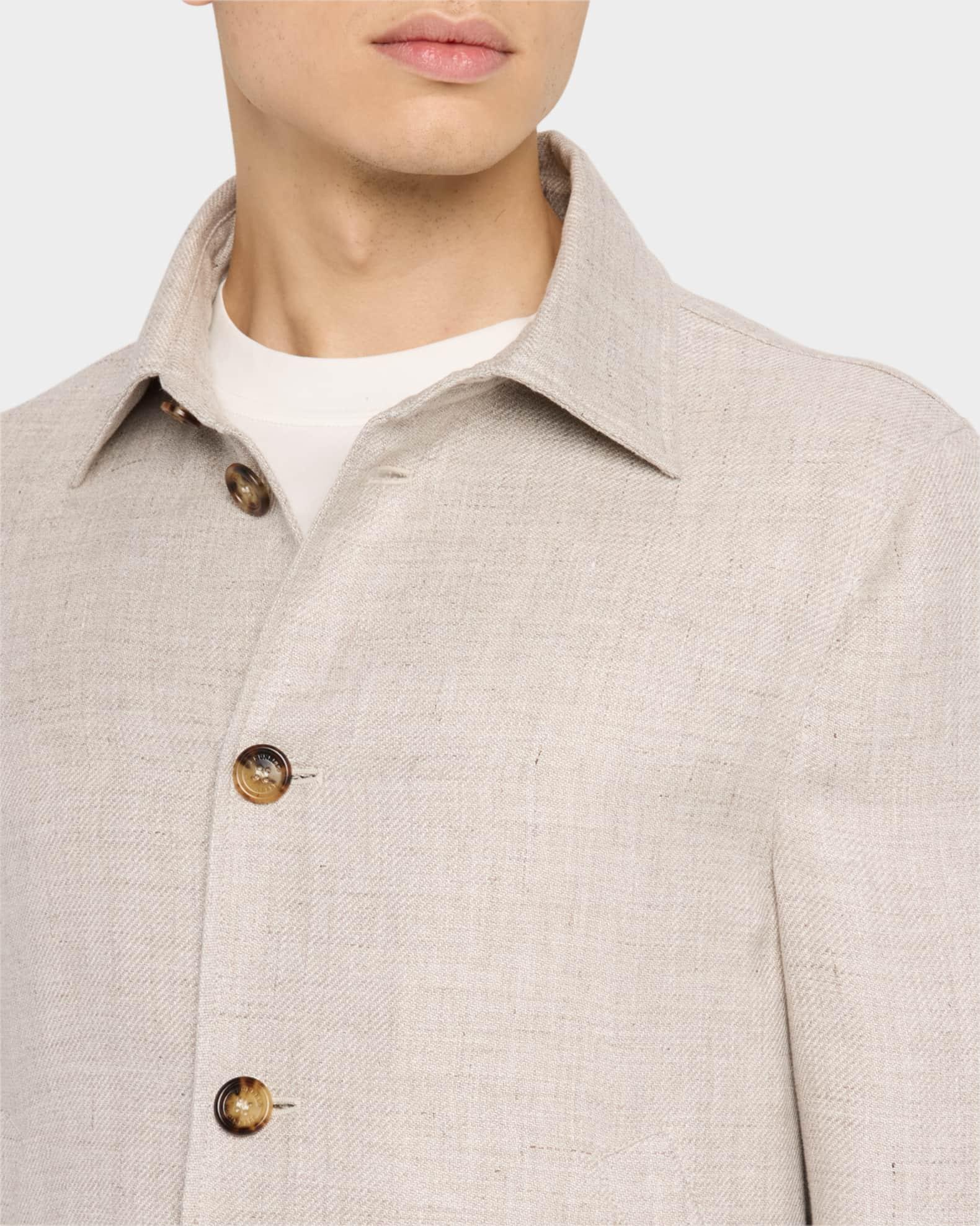 Men's Button-Front Blouson Jacket Product Image