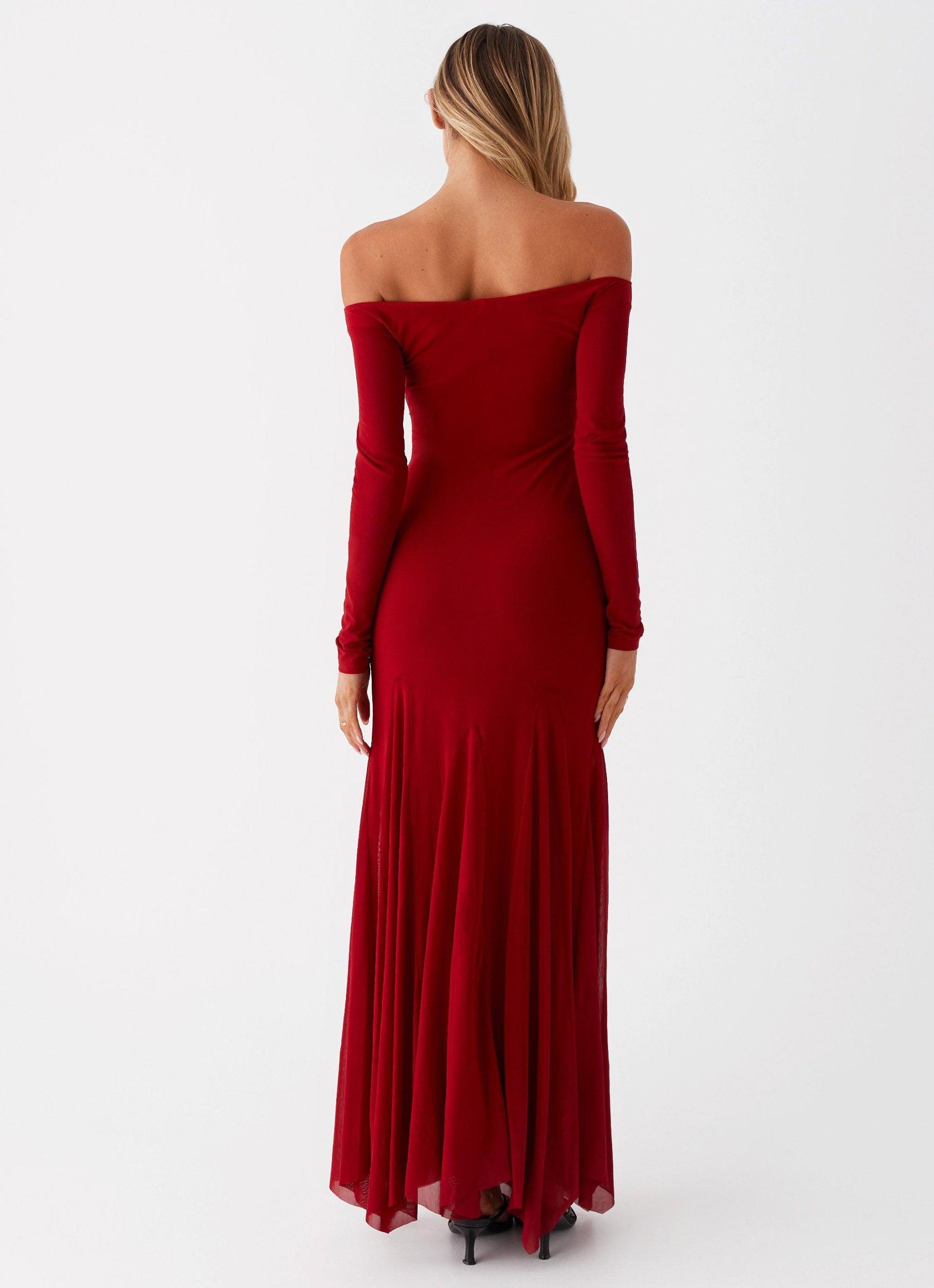 Maribel Maxi Dress - Red Product Image