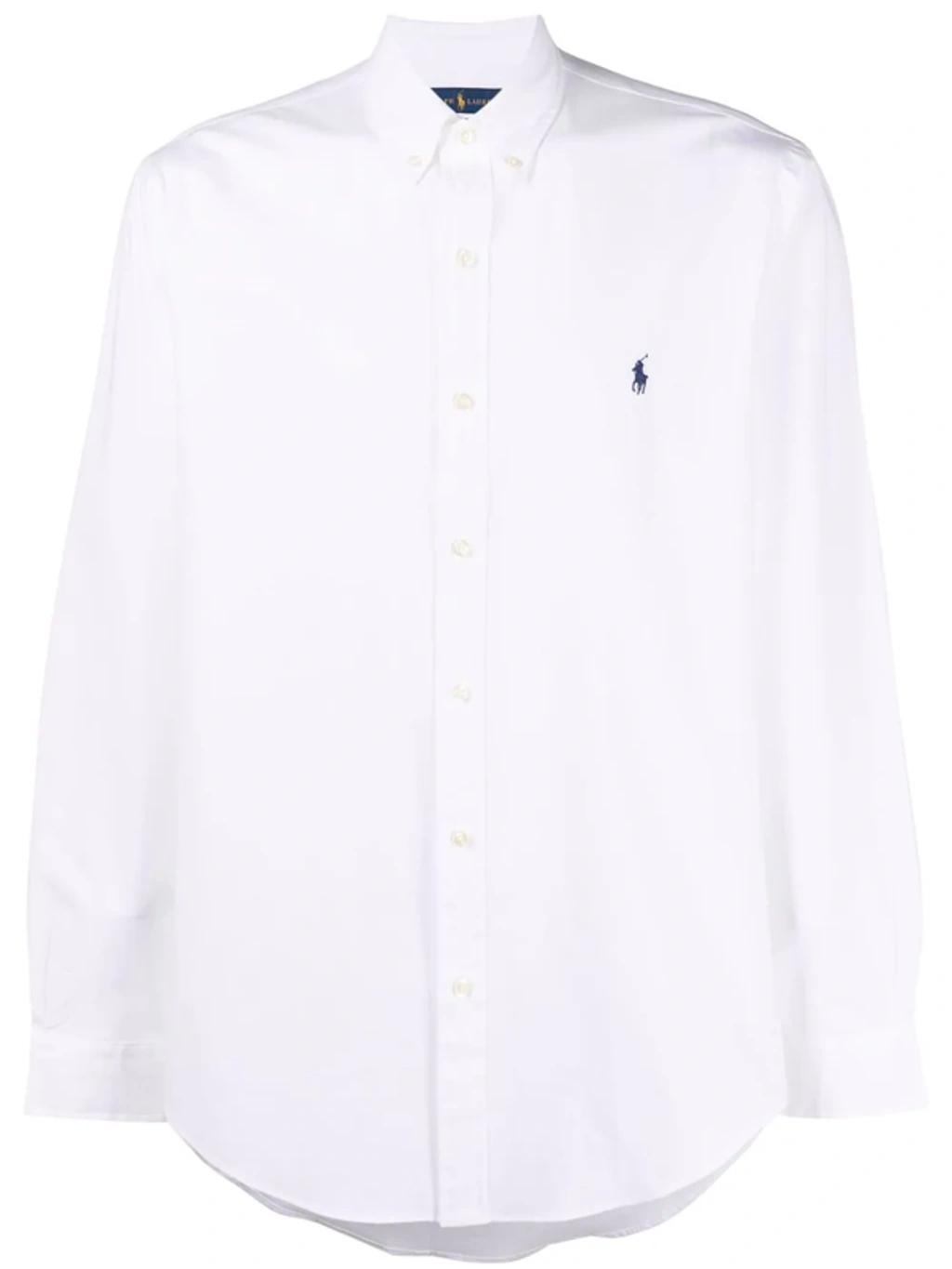 POLO RALPH LAUREN Long Sleeve Sport Shirt Clothing In White Product Image