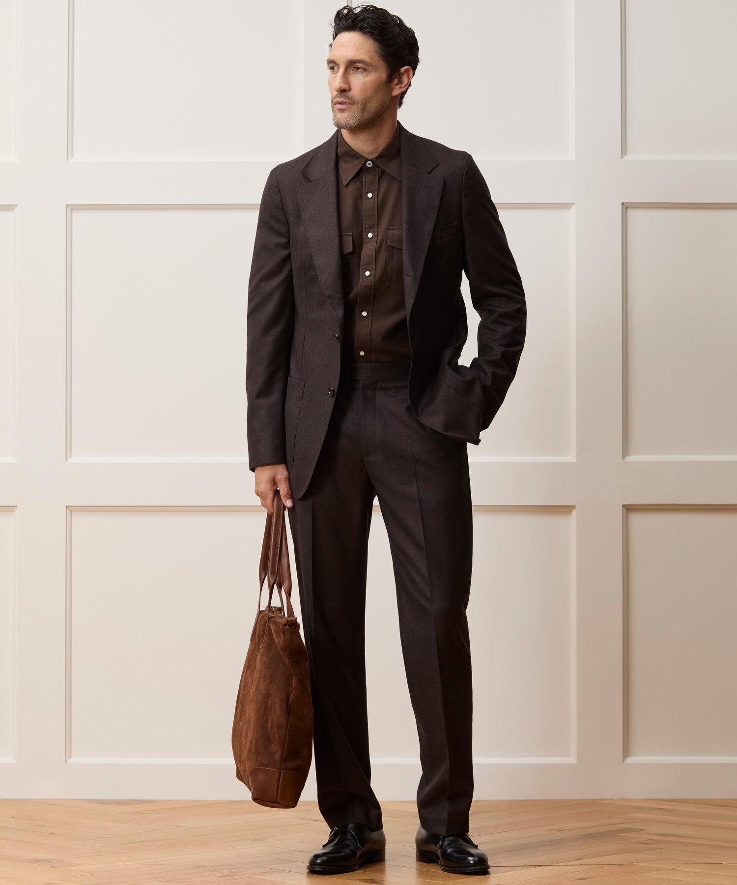 Italian Flannel Side Tab Trouser Product Image