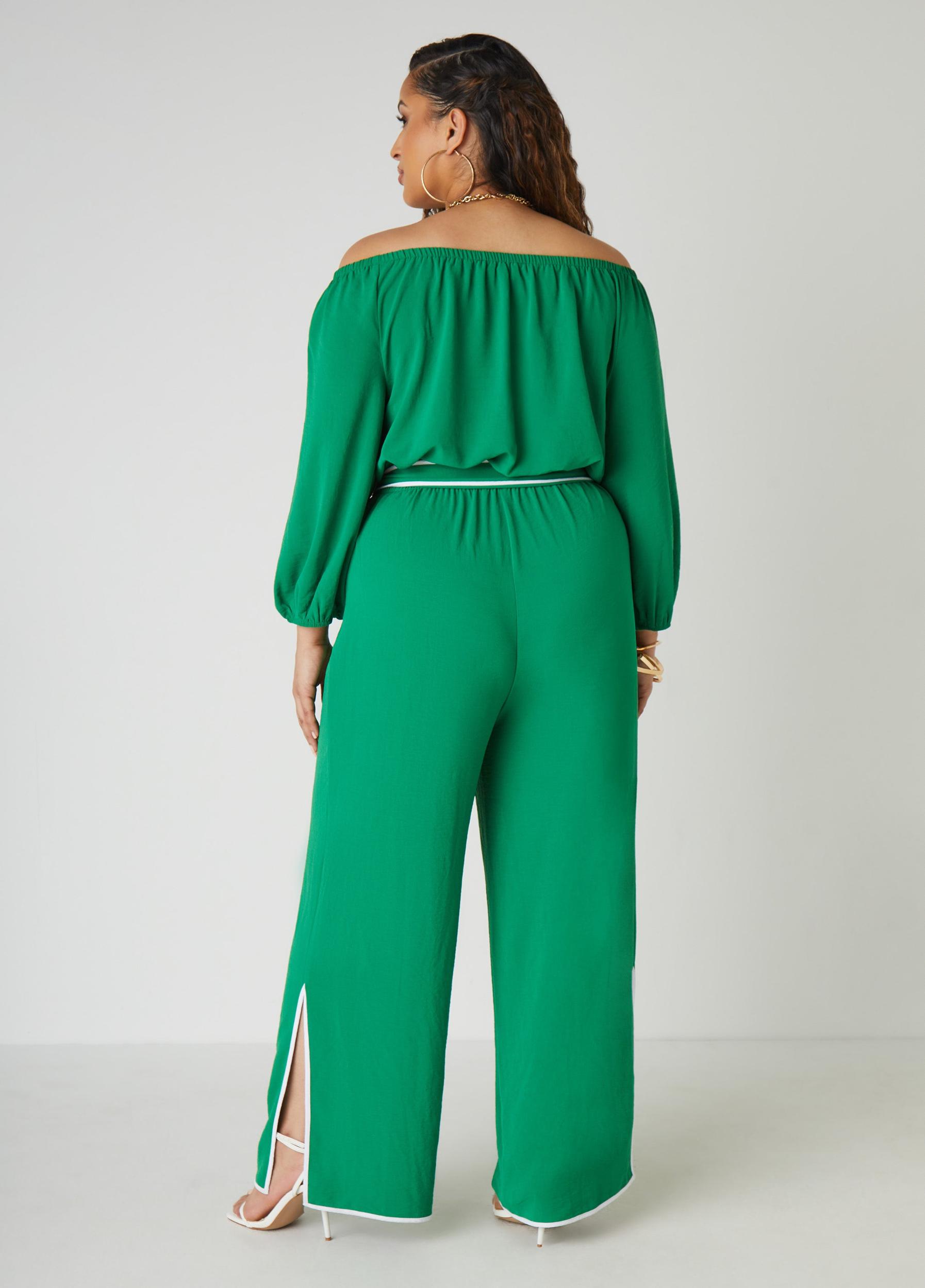 Belted Off The Shoulder Jumpsuit Product Image